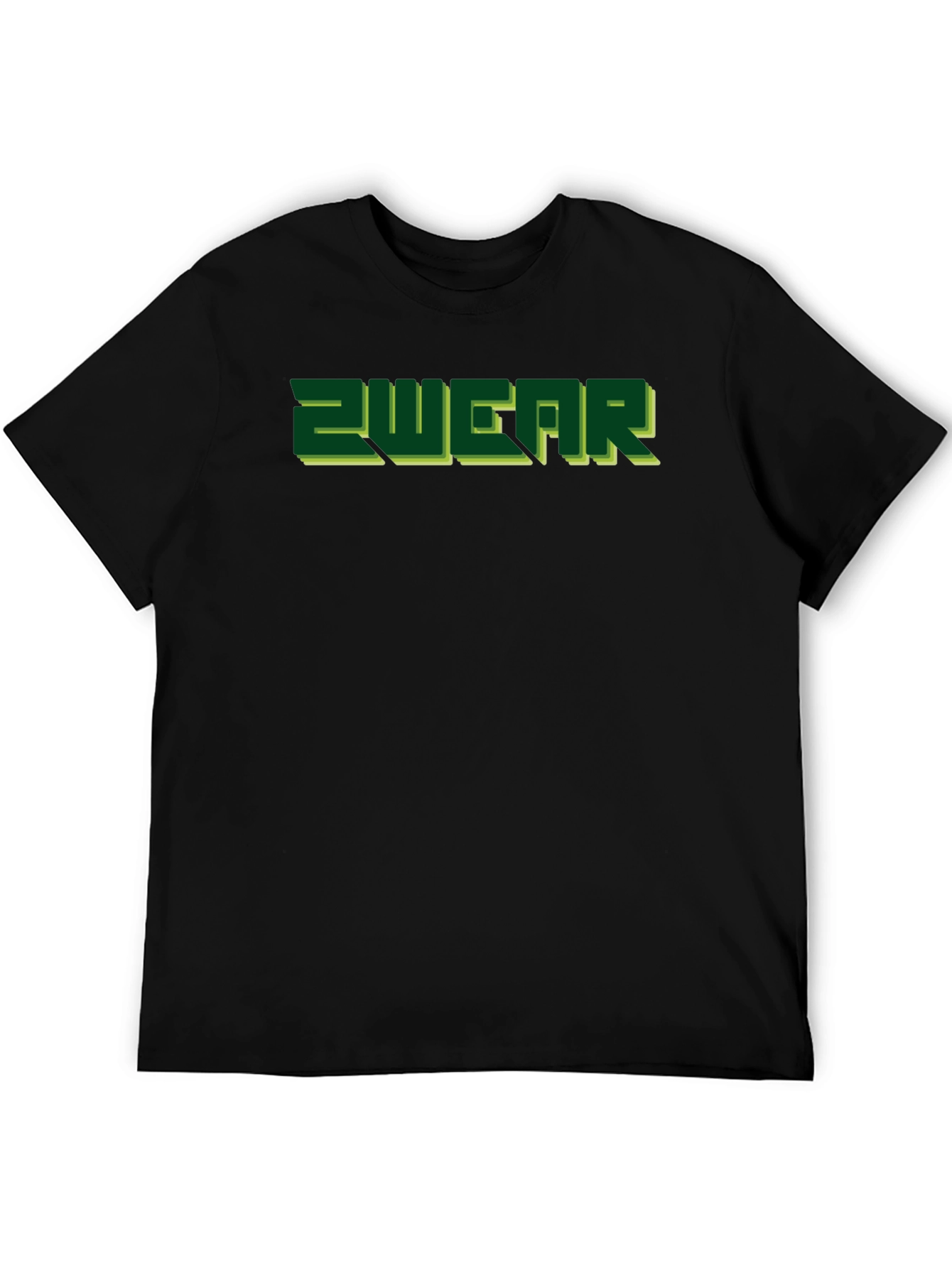 2WEAR Mens Black Graphic Tee