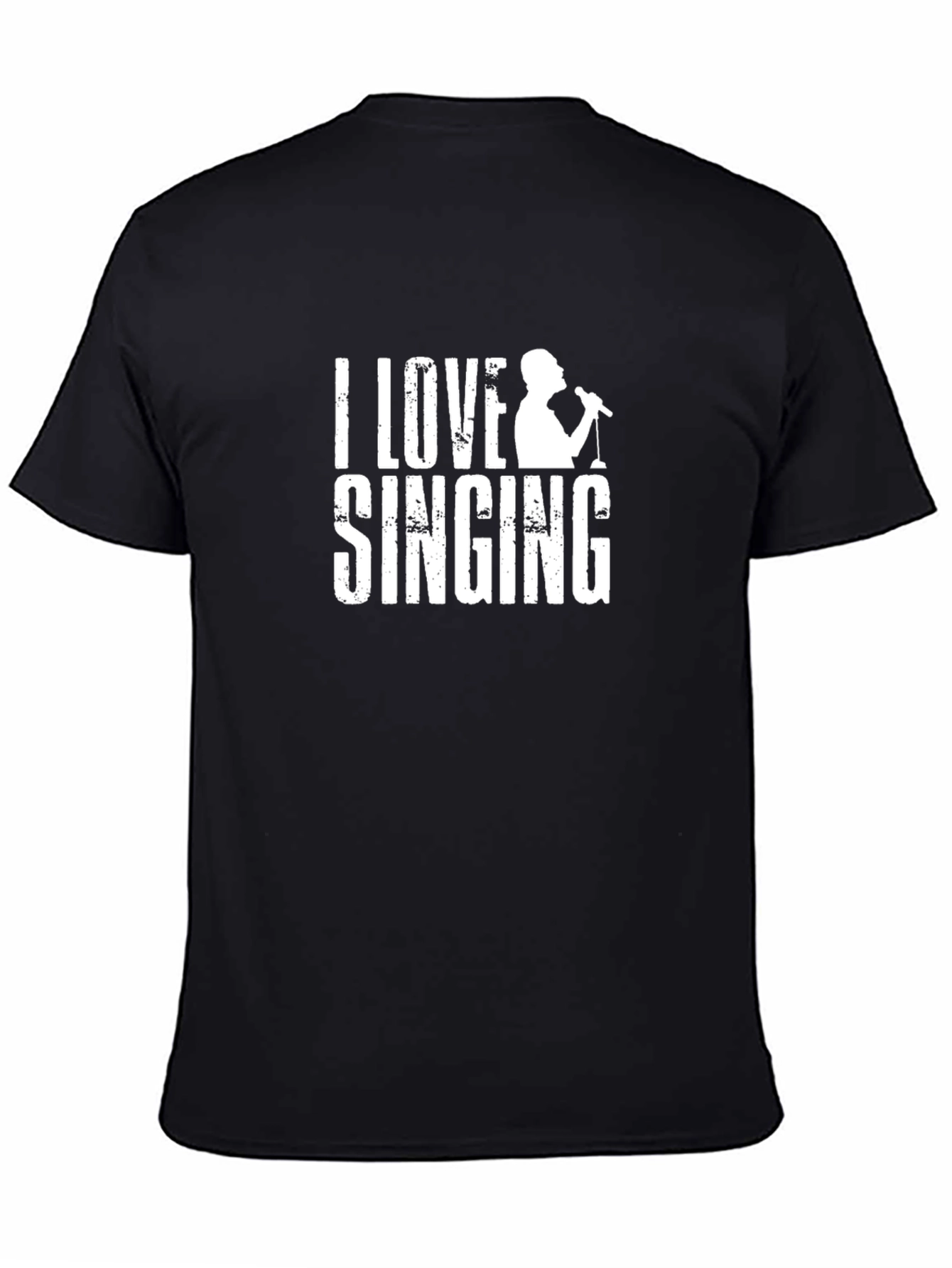 I Love Singing Black T-Shirt