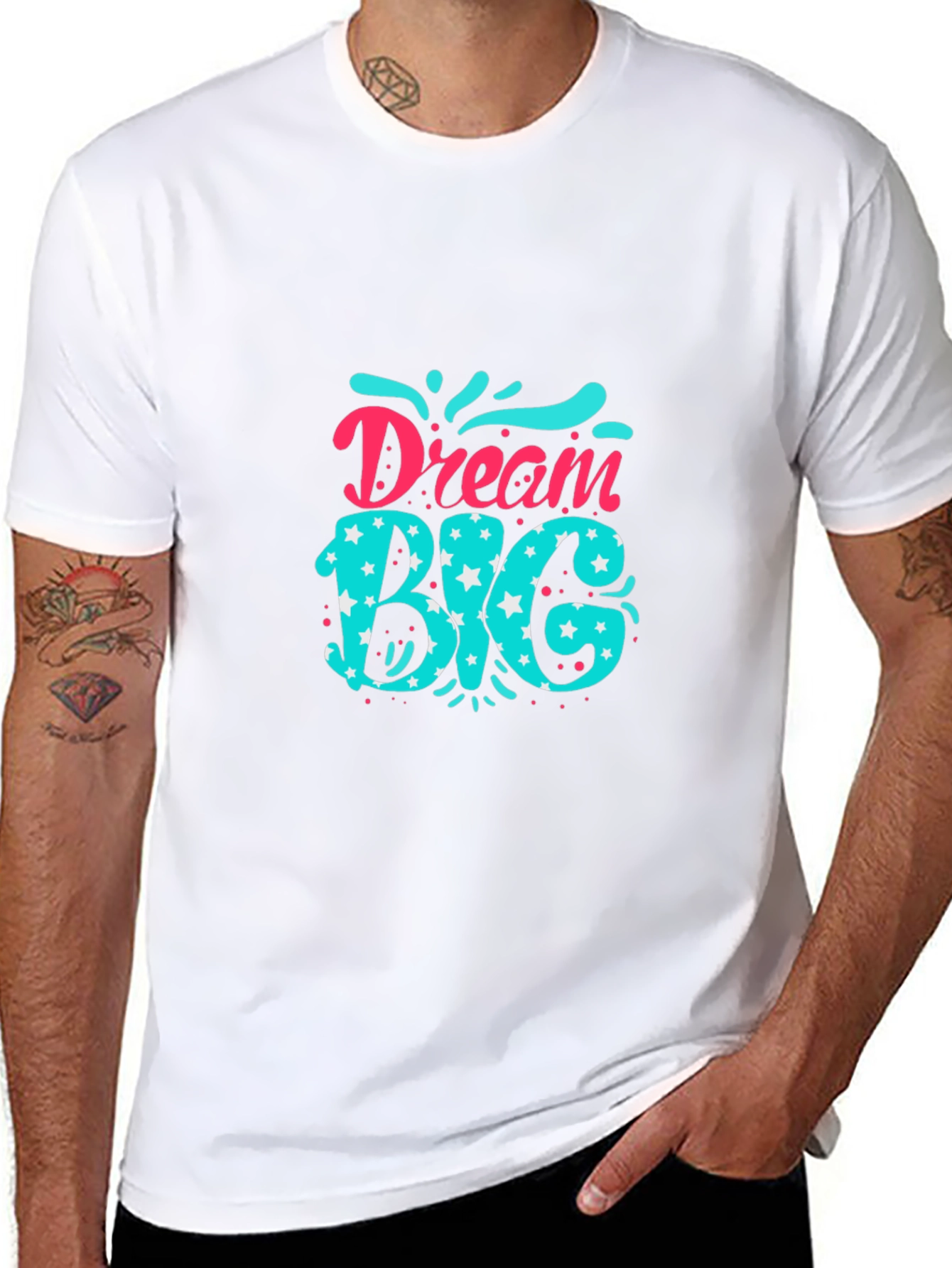 Dream Big Graphic Tee - Inspiring Black T-Shirt
