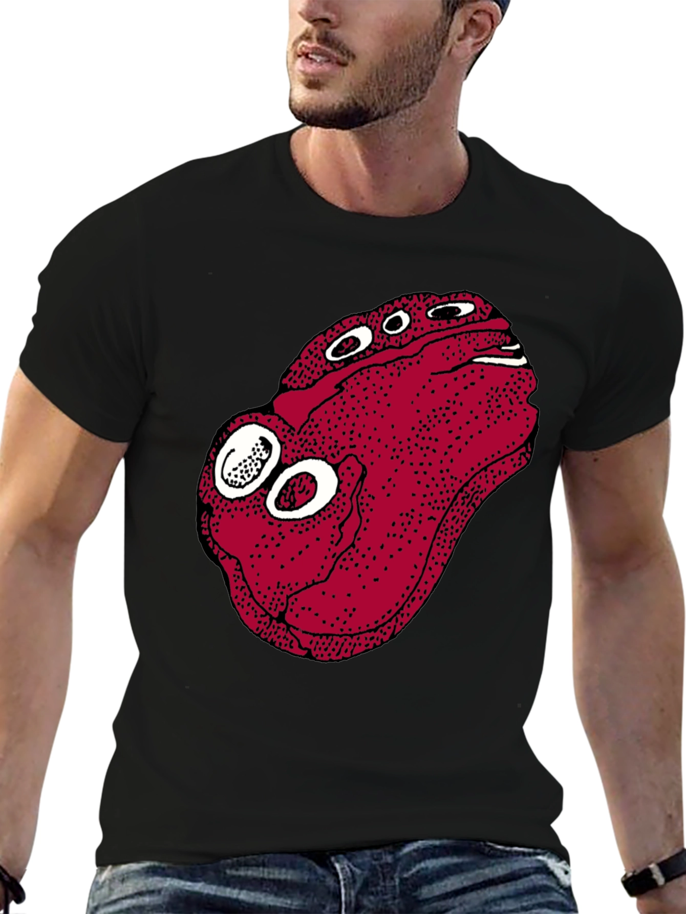 Funny Eyeball Graphic Tee - Unique Design