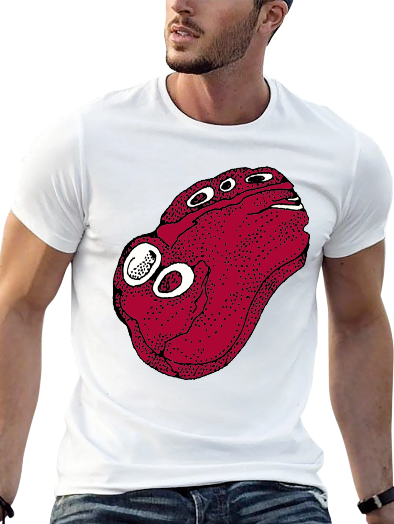 Funny Eyeball Graphic Tee - Unique Design