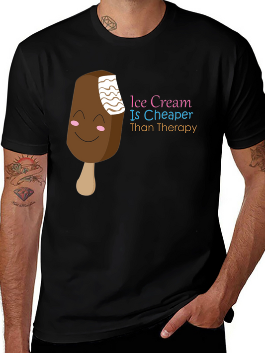 Ice Cream Therapy Humor T-Shirt