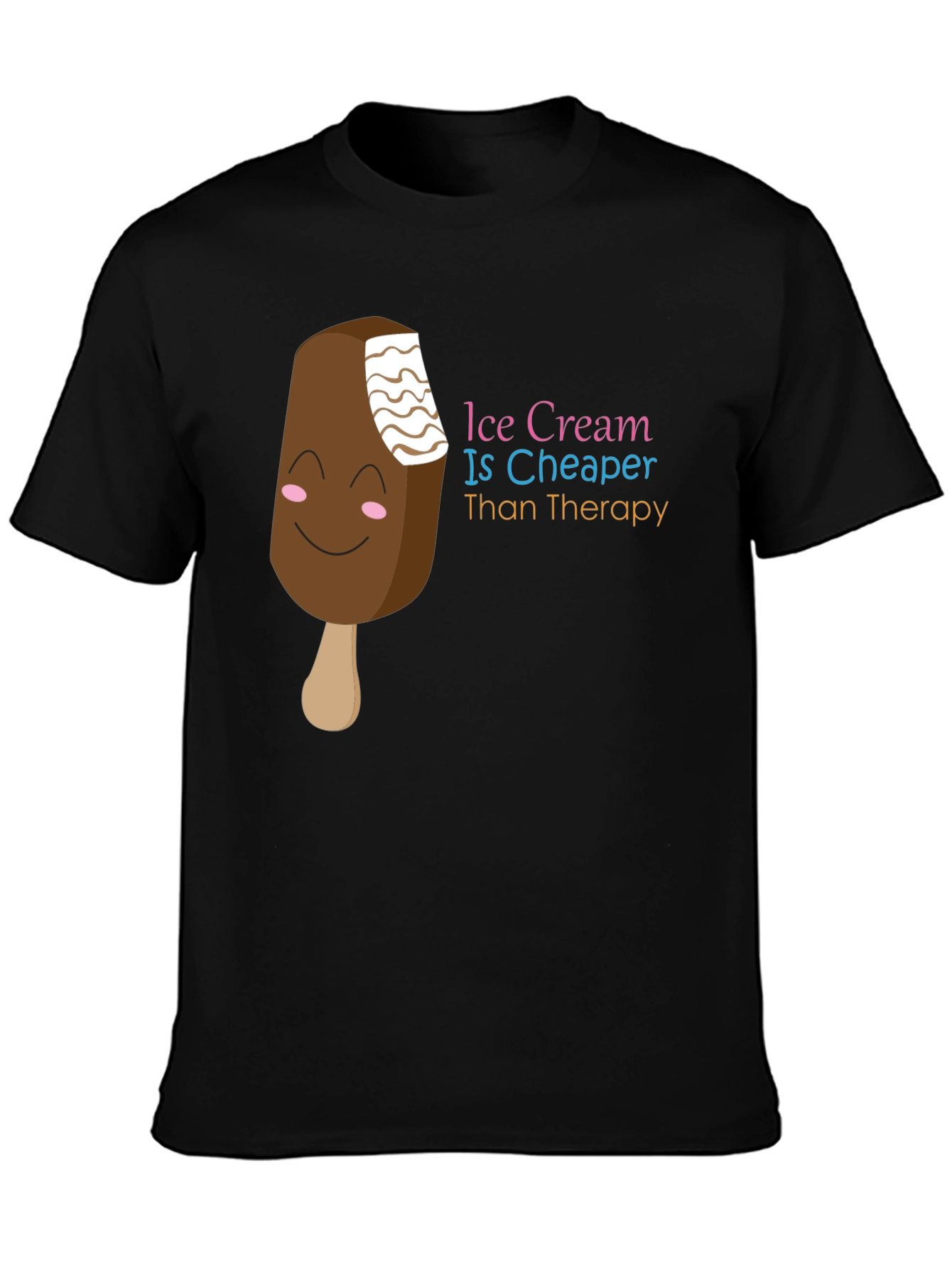 Ice Cream Therapy Humor T-Shirt