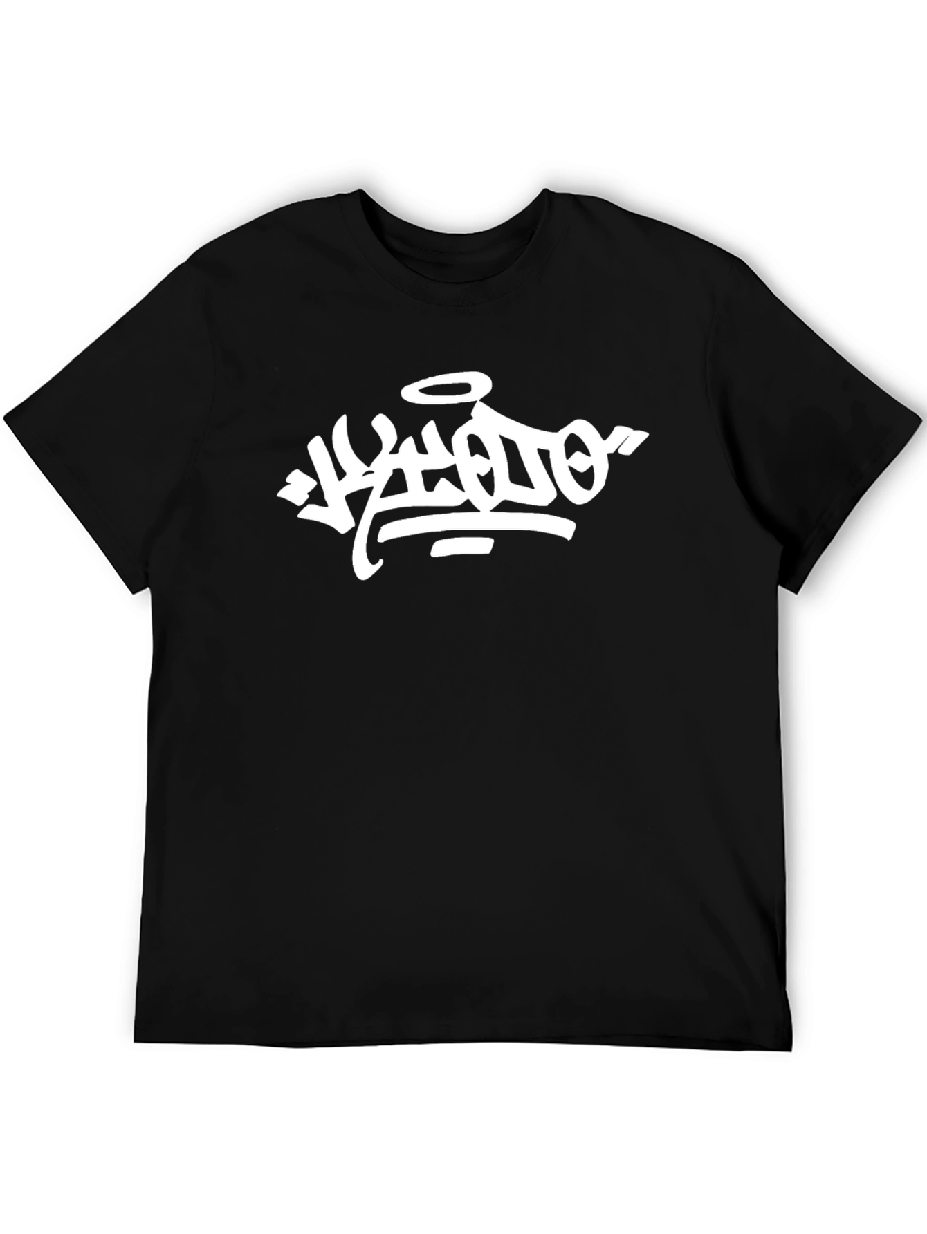 Cool Graffiti Art Black Cotton T-Shirt