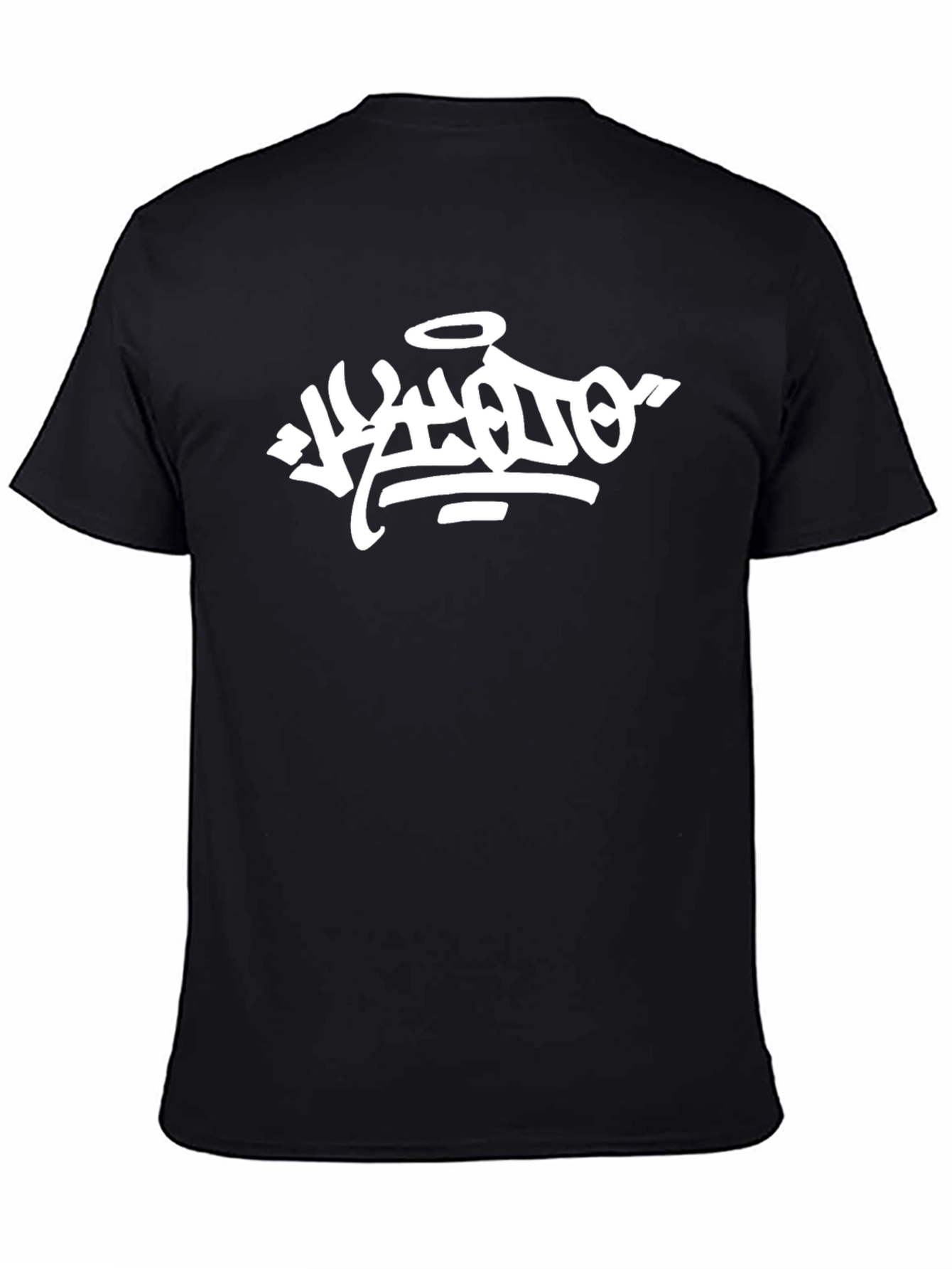 Cool Graffiti Art Black Cotton T-Shirt