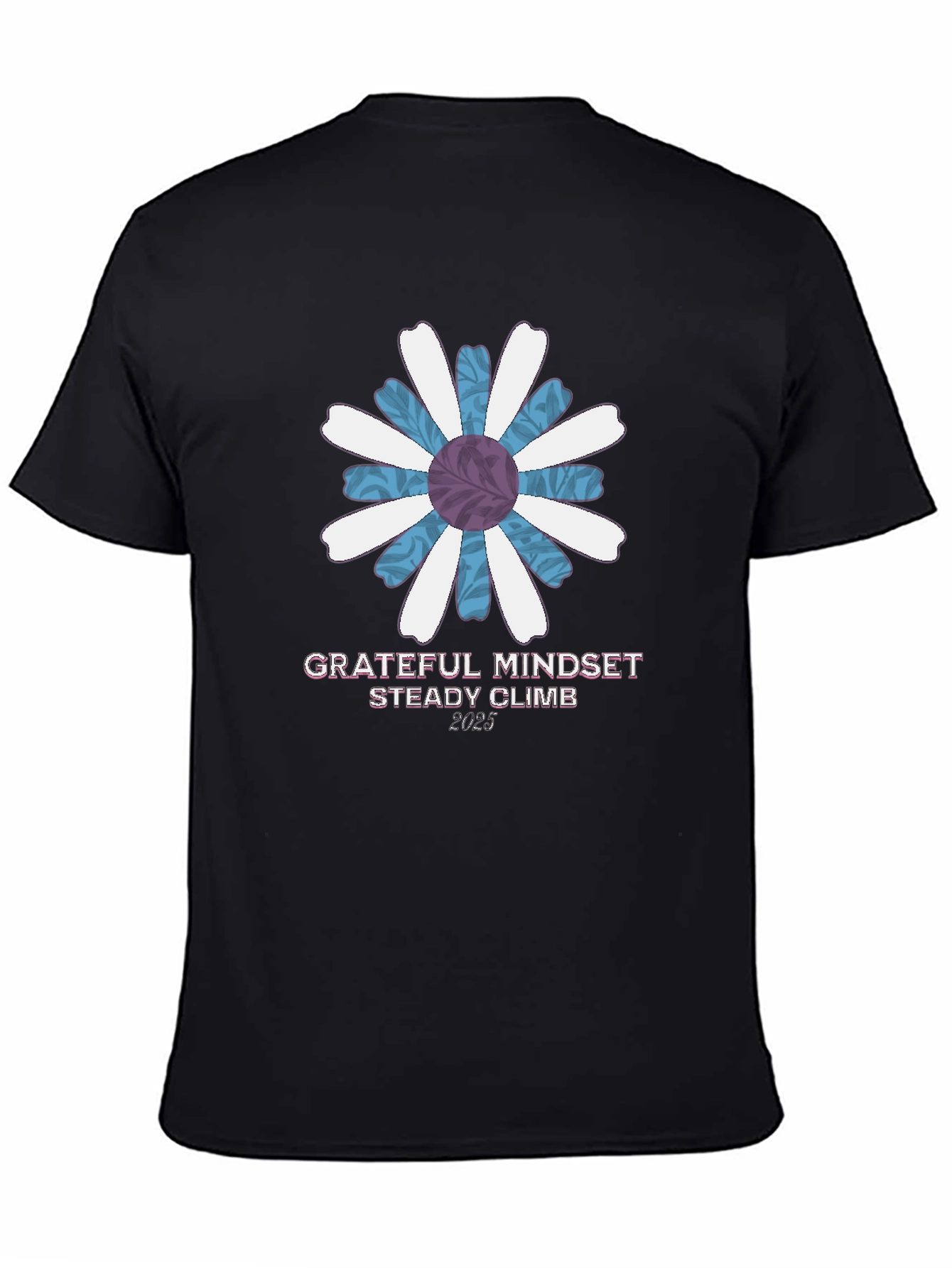 Grateful Mindset Tee - Floral Graphic Print