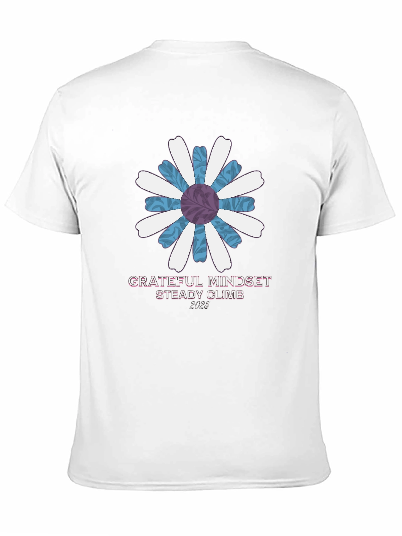 Grateful Mindset Tee - Floral Graphic Print