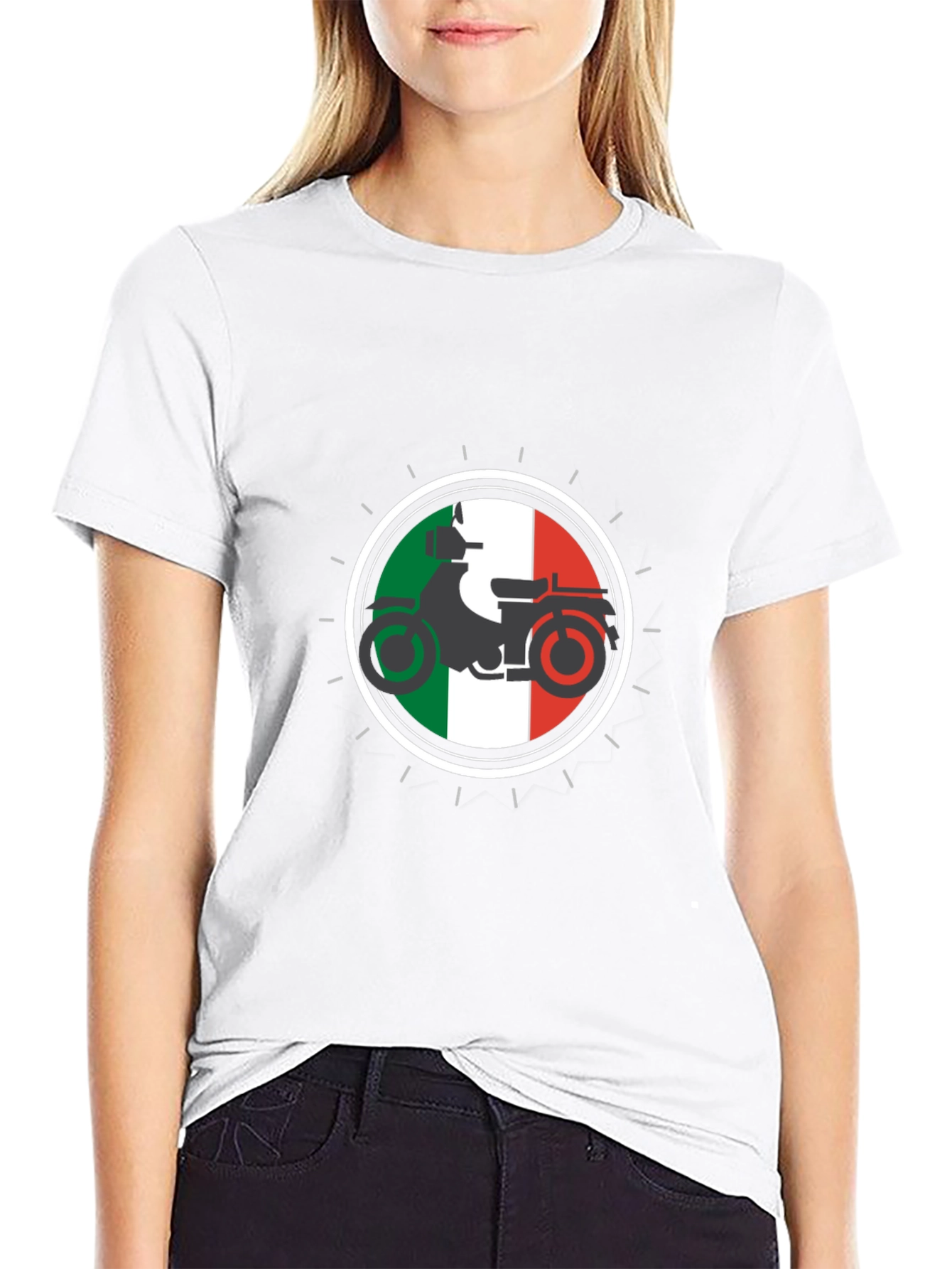 Italian Scooter Graphic T-Shirt