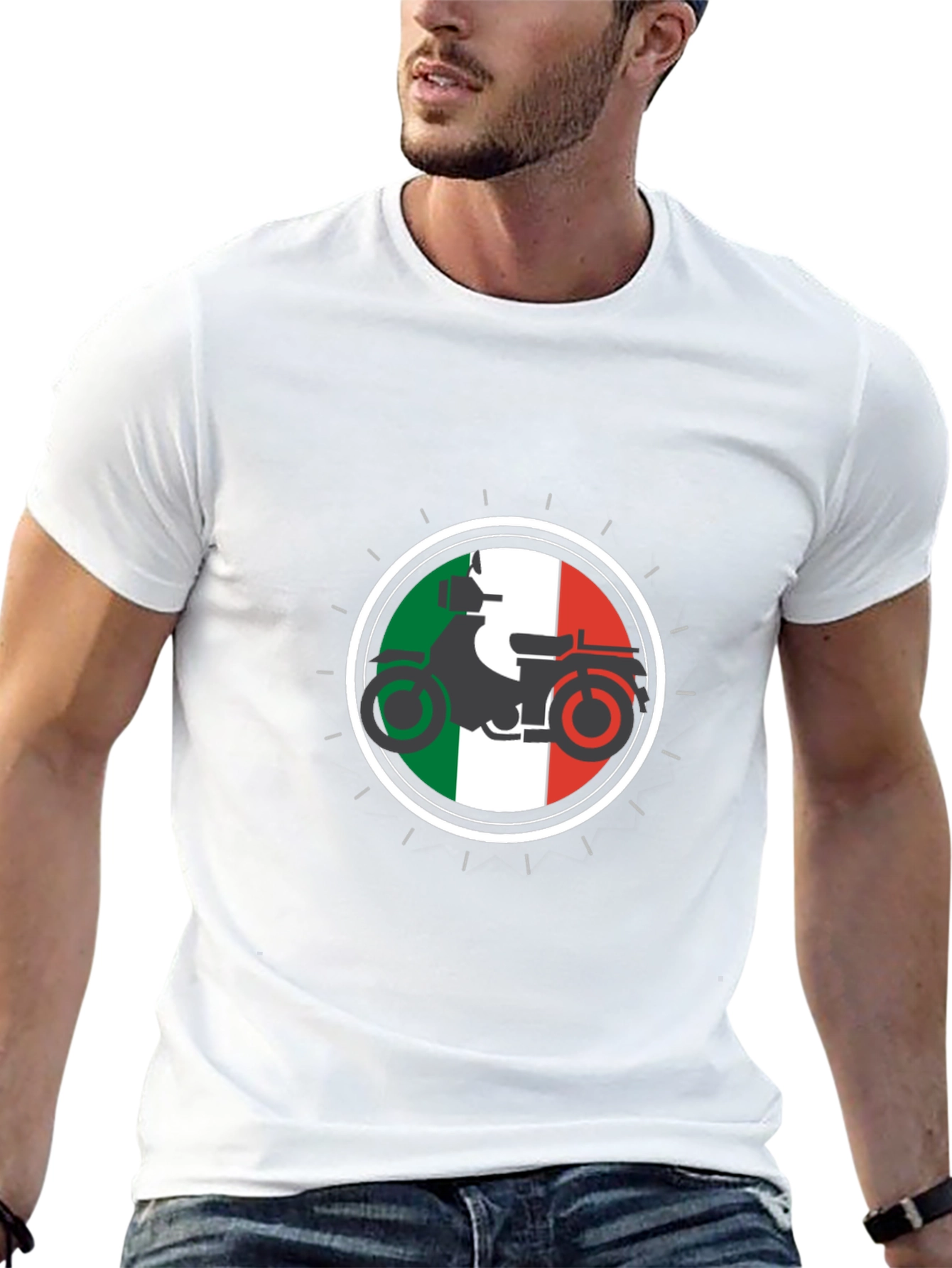 Italian Scooter Graphic T-Shirt