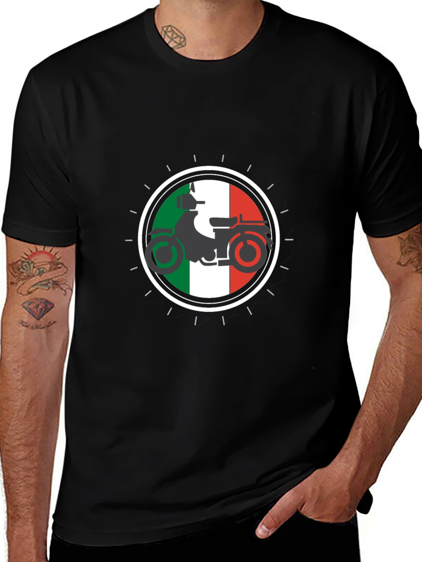 Italian Scooter Graphic T-Shirt