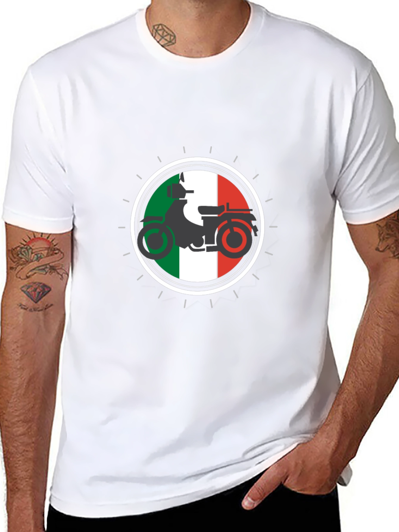 Italian Scooter Graphic T-Shirt