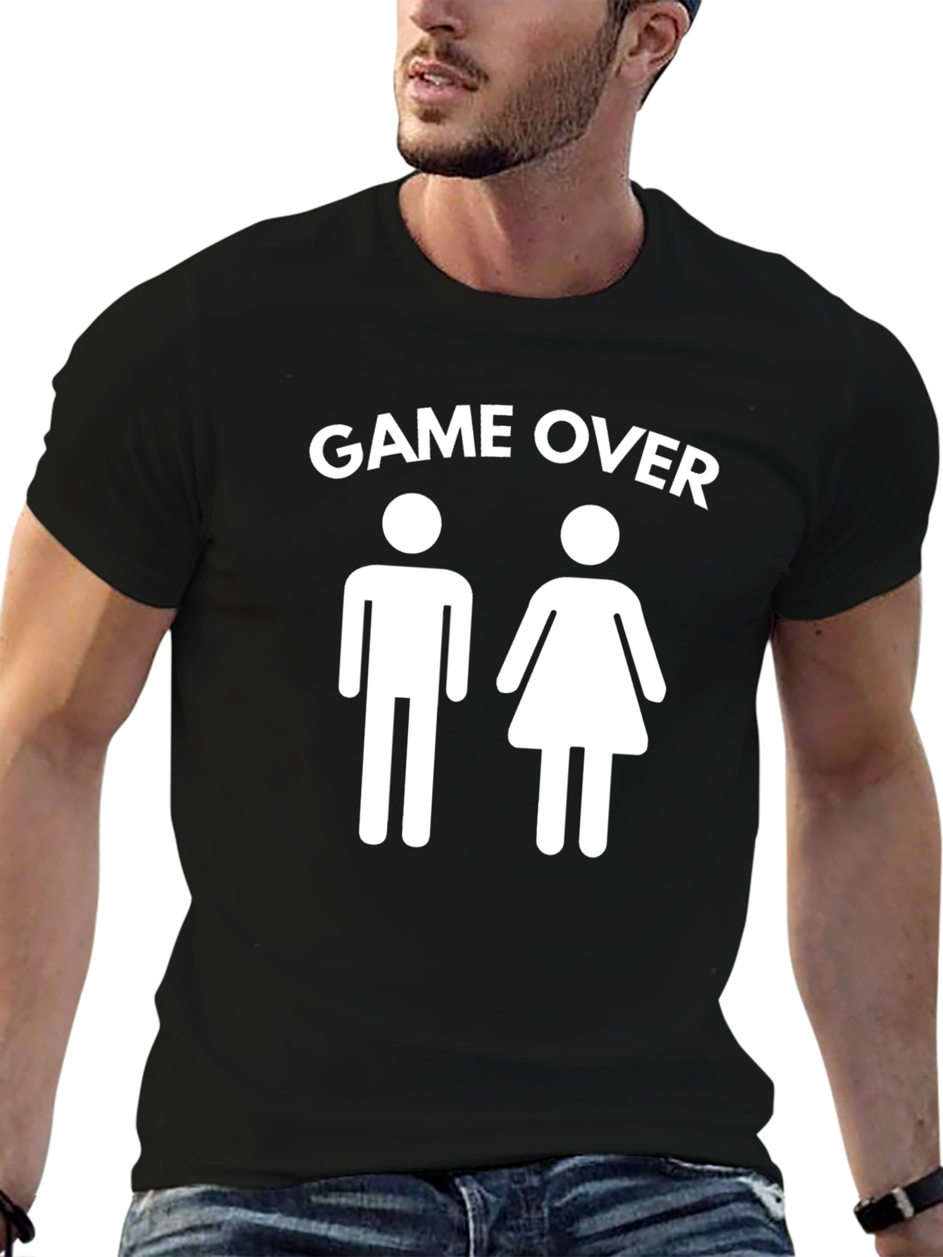 Game Over Funny Couple T-Shirt