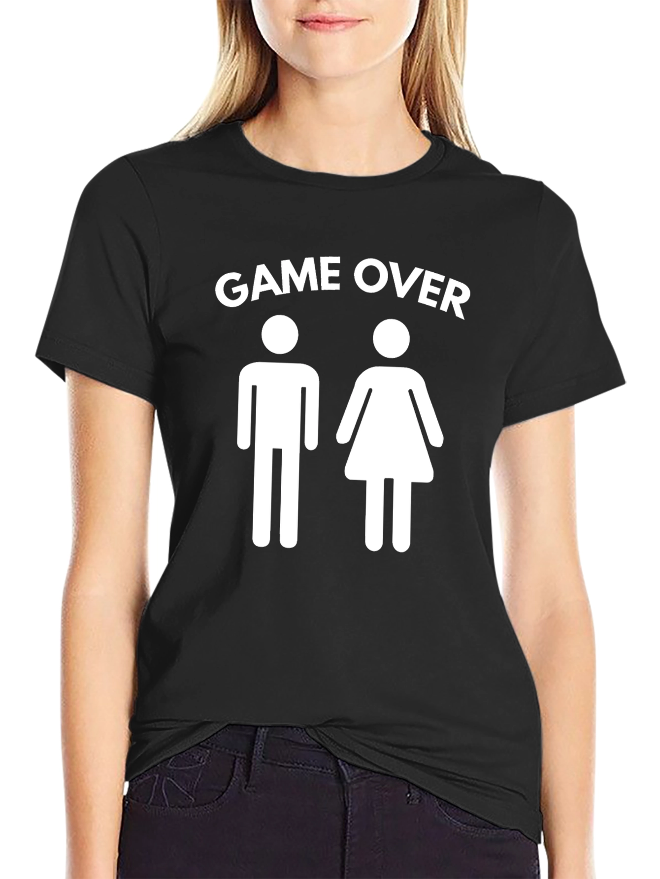 Game Over Funny Couple T-Shirt