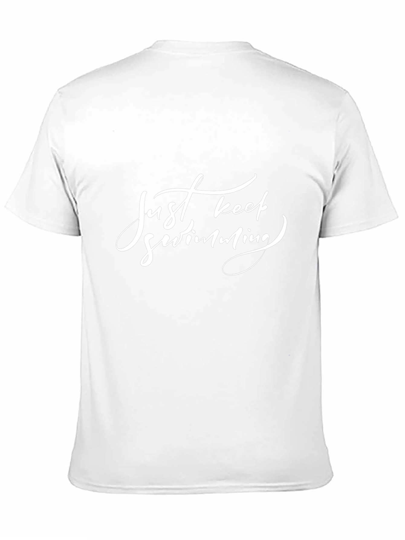 Just Keep Swimming Black Graphic Tee