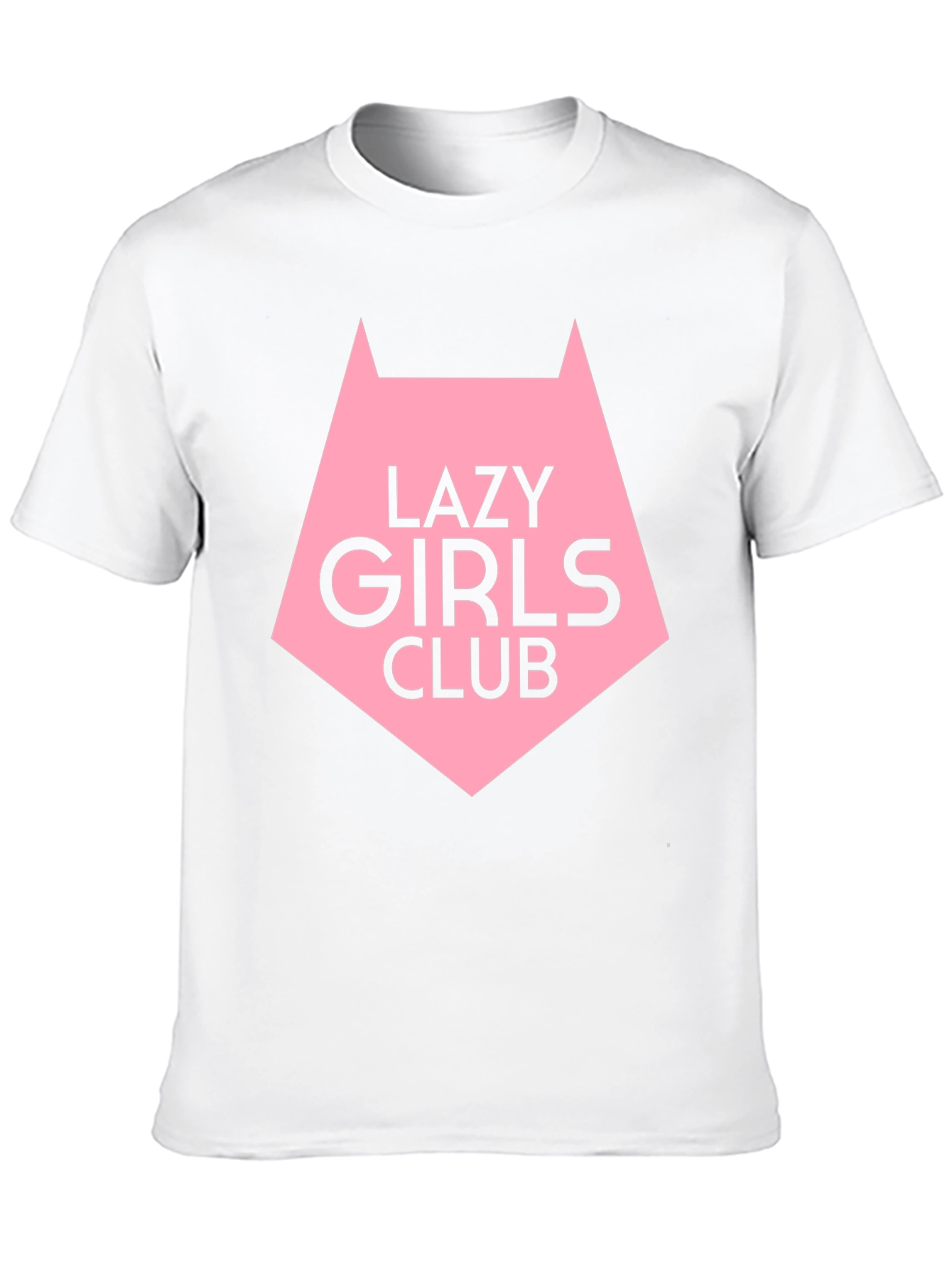 Lazy Girls Club Graphic Tee - Black Cotton T-Shirt
