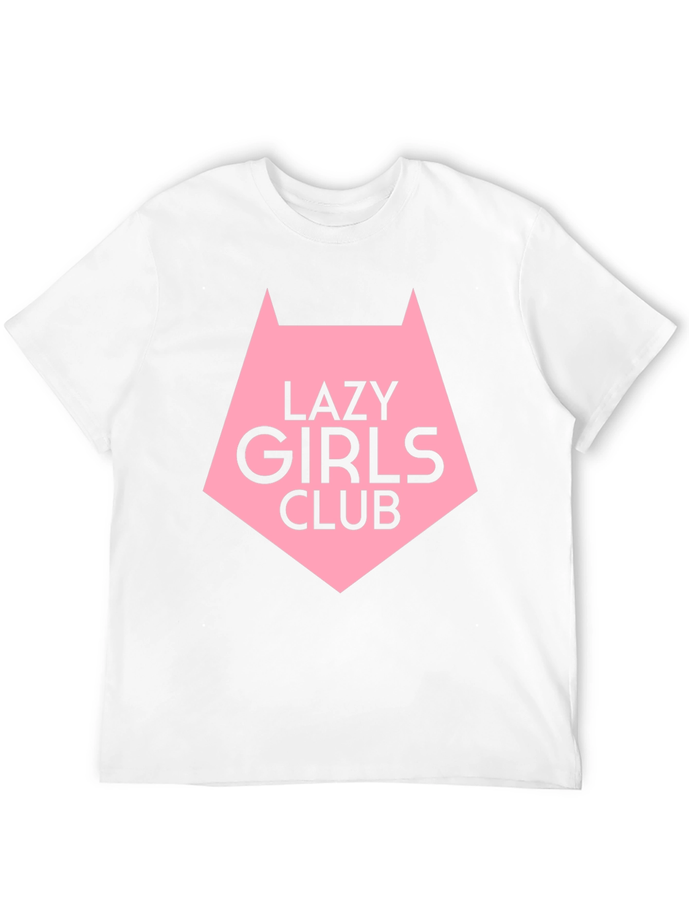 Lazy Girls Club Graphic Tee - Black Cotton T-Shirt