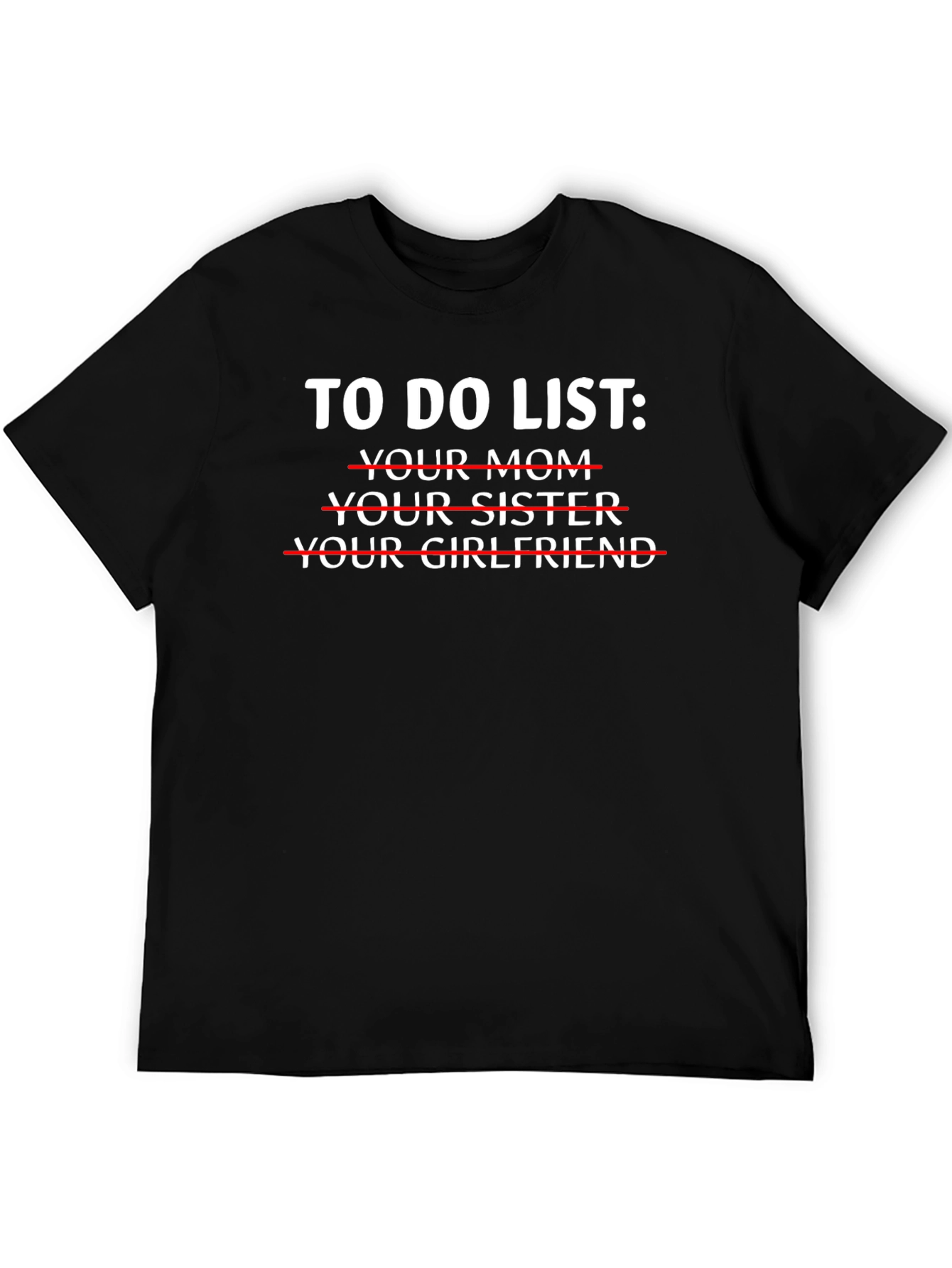 To Do List Graphic Novelty T-Shirt