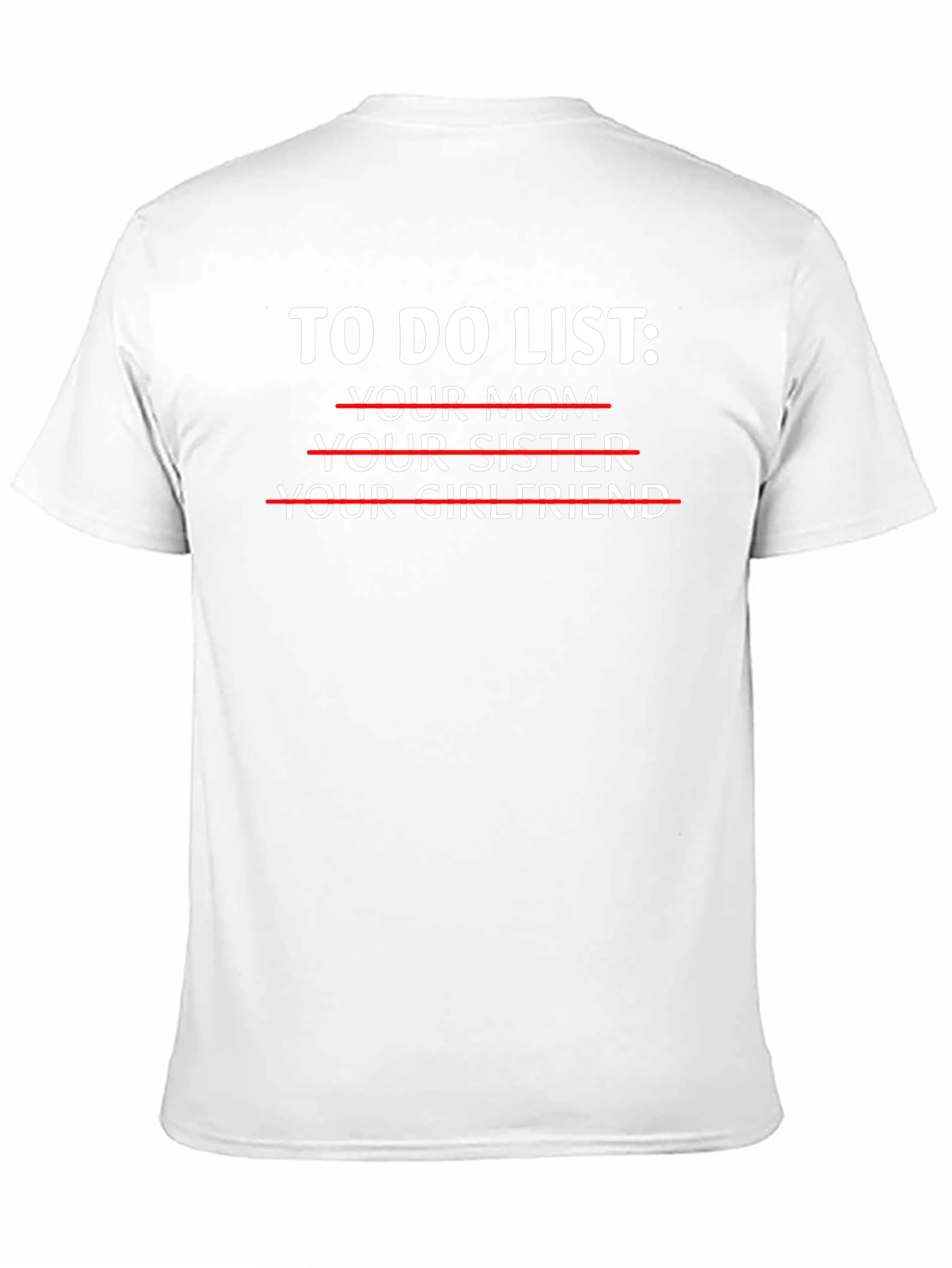 To Do List Graphic Novelty T-Shirt
