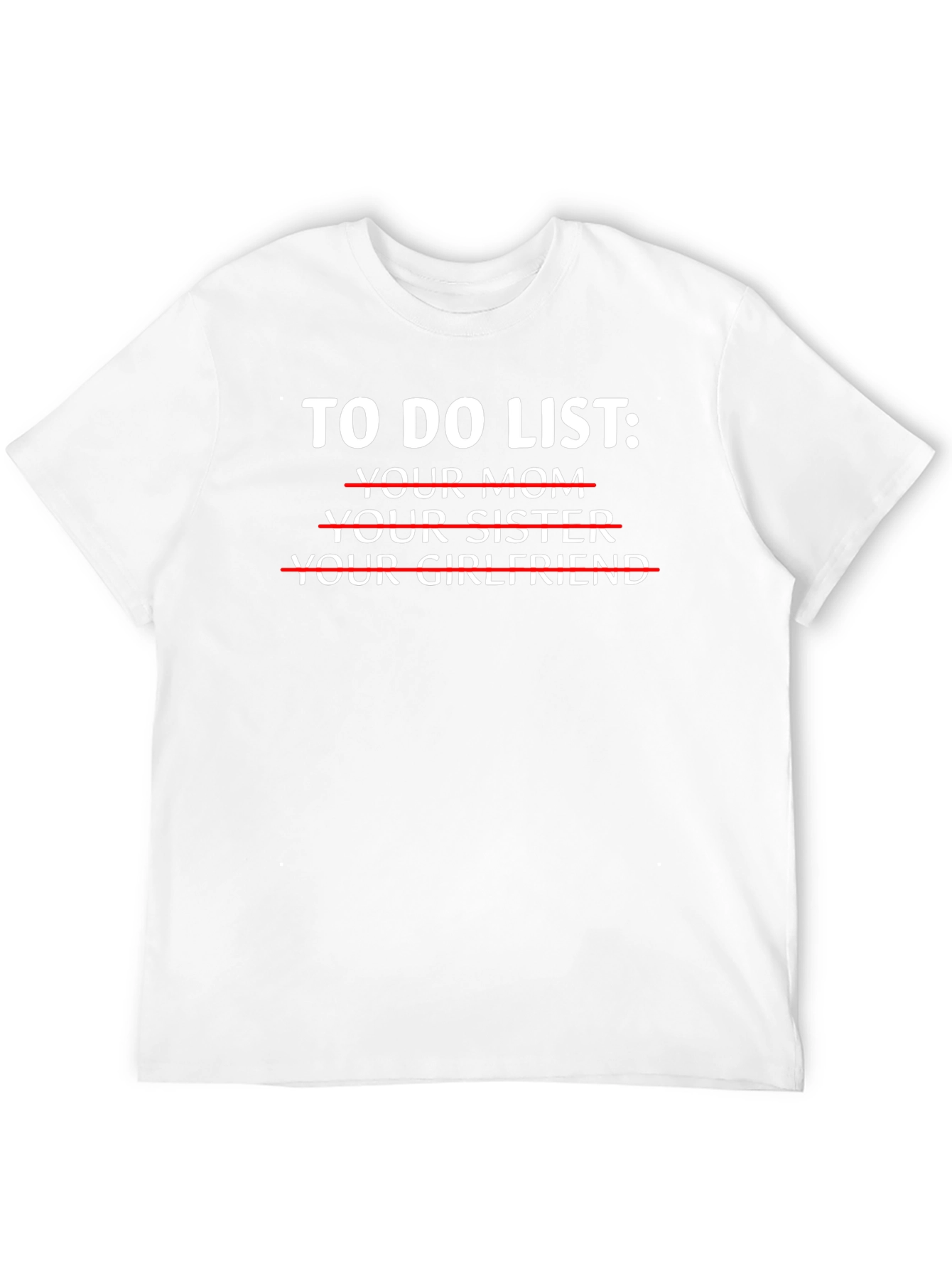 To Do List Graphic Novelty T-Shirt