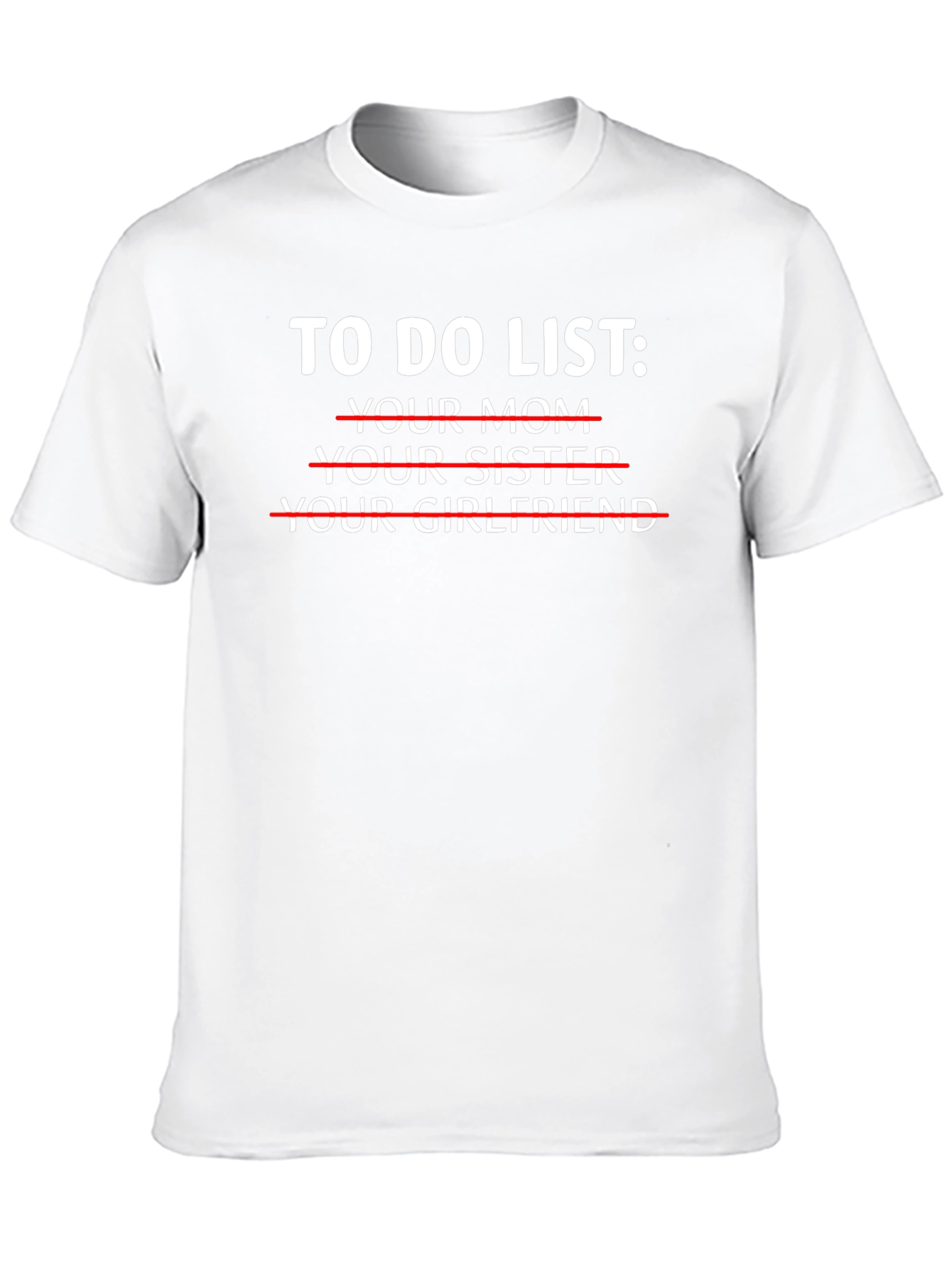 To Do List Graphic Novelty T-Shirt
