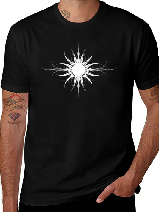Unique Graphic Print Black T-Shirt for Men