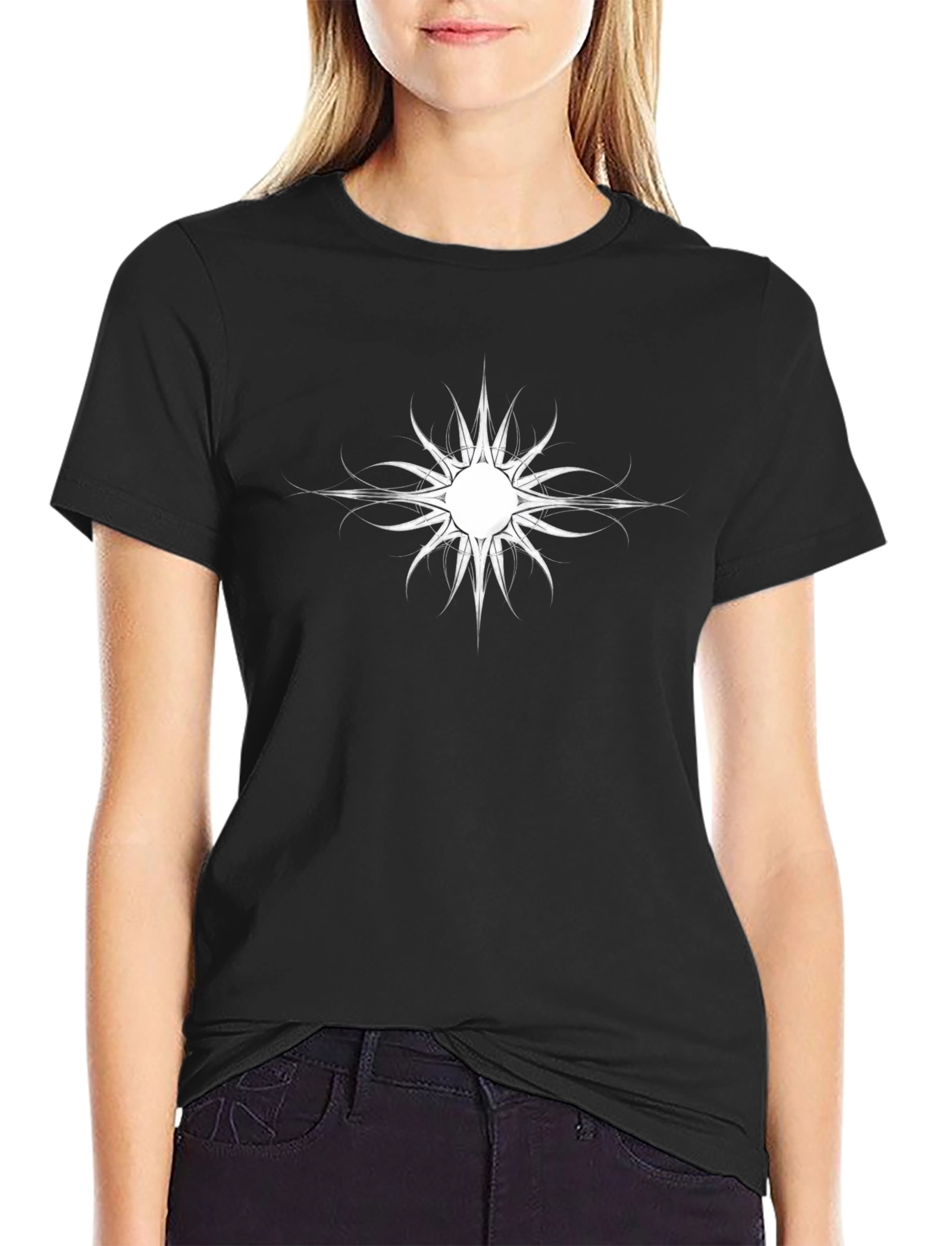 Unique Graphic Print Black T-Shirt for Men