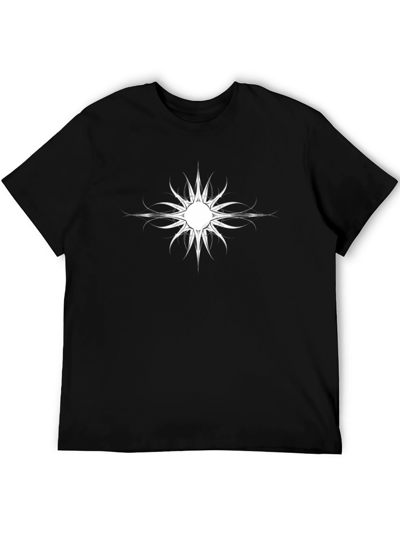 Unique Graphic Print Black T-Shirt for Men