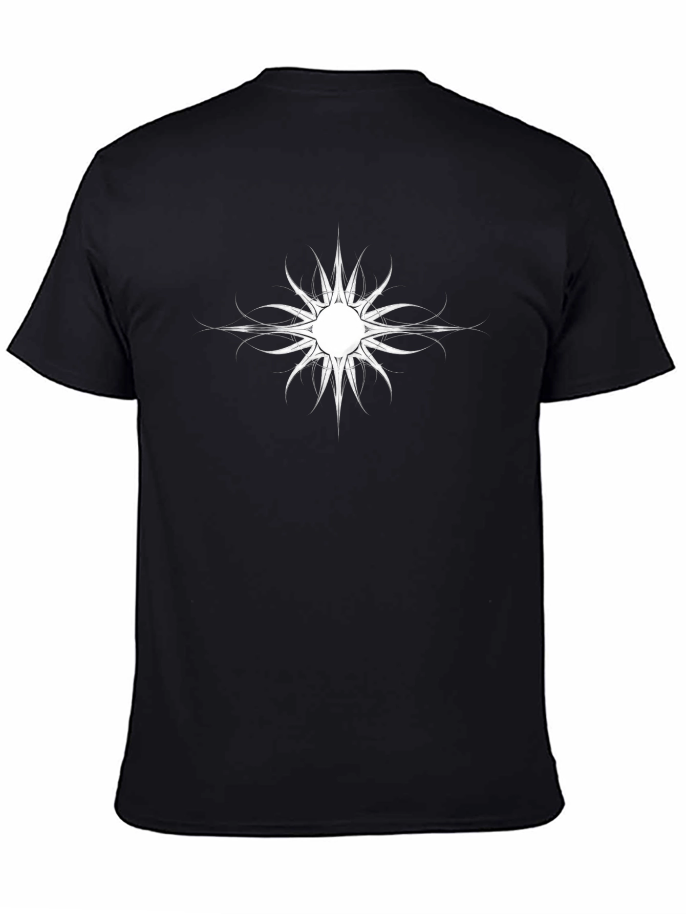 Unique Graphic Print Black T-Shirt for Men