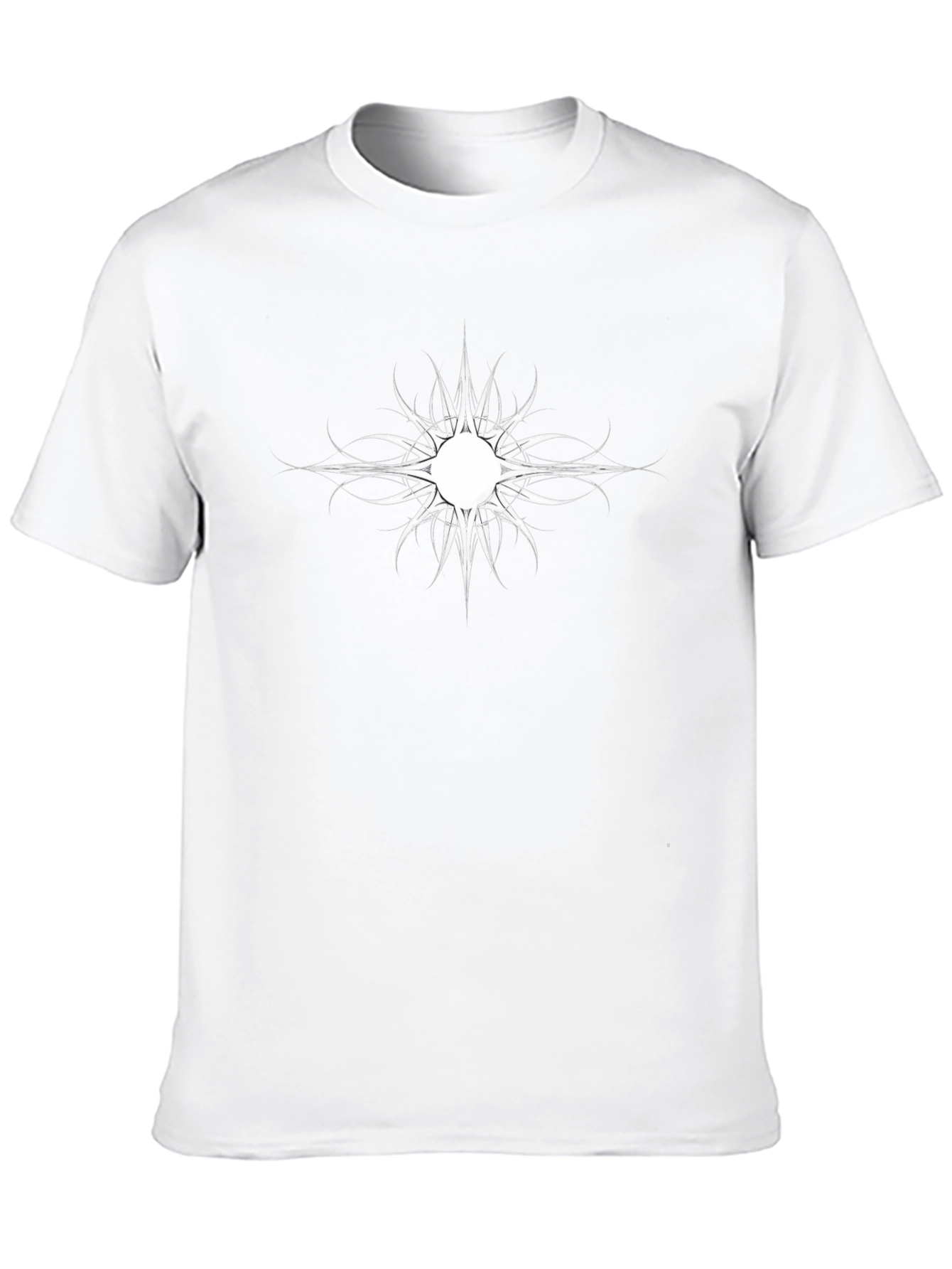 Unique Graphic Print Black T-Shirt for Men