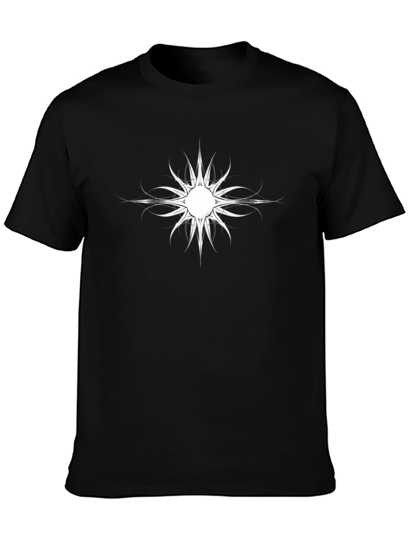 Unique Graphic Print Black T-Shirt for Men