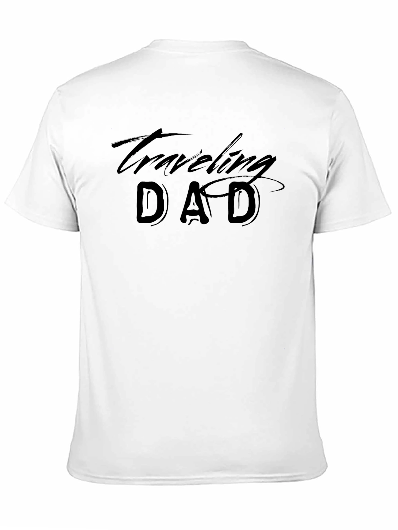Traveling Dad T-Shirt - Black Casual Tee