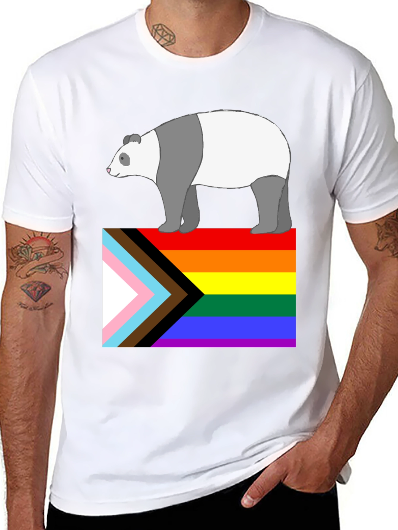 Pride Panda Graphic T-Shirt