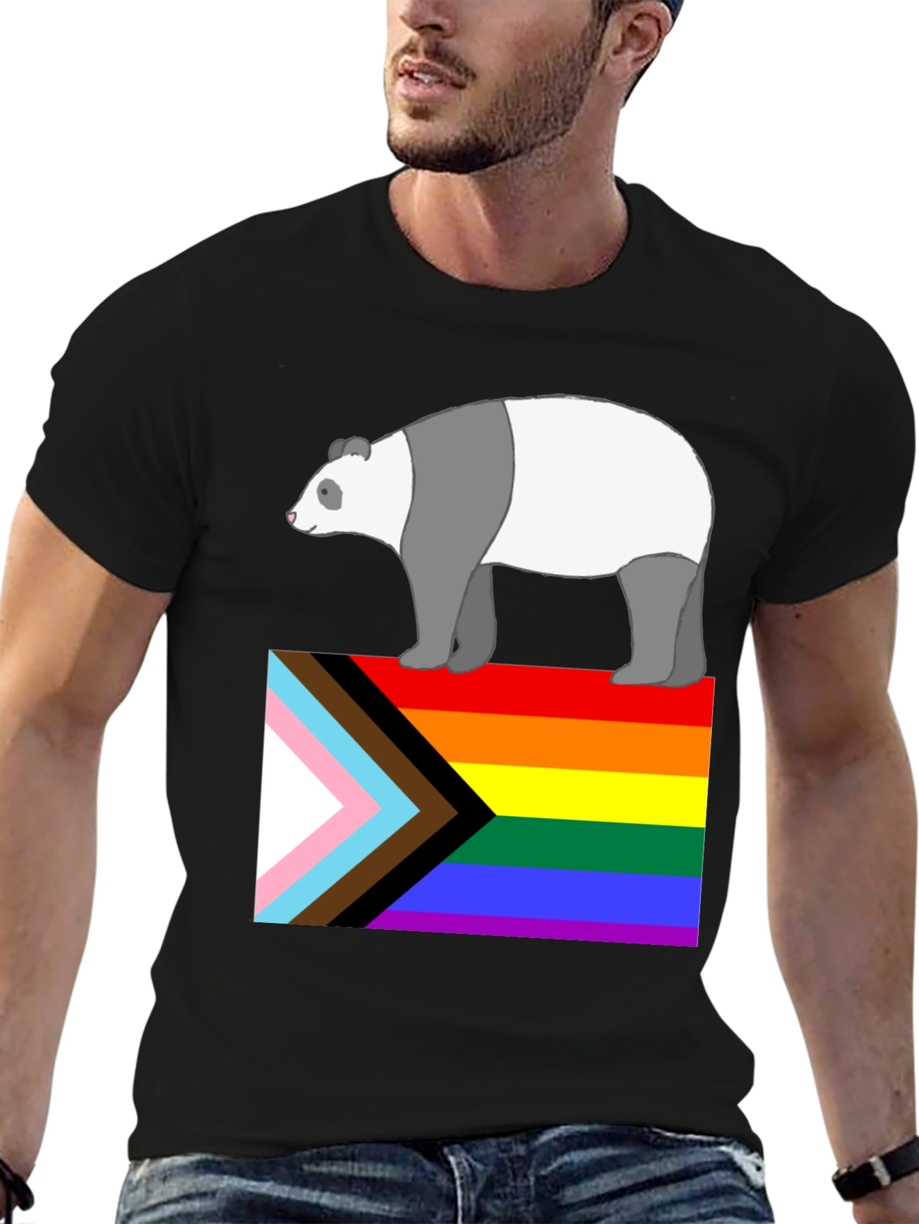 Pride Panda Graphic T-Shirt