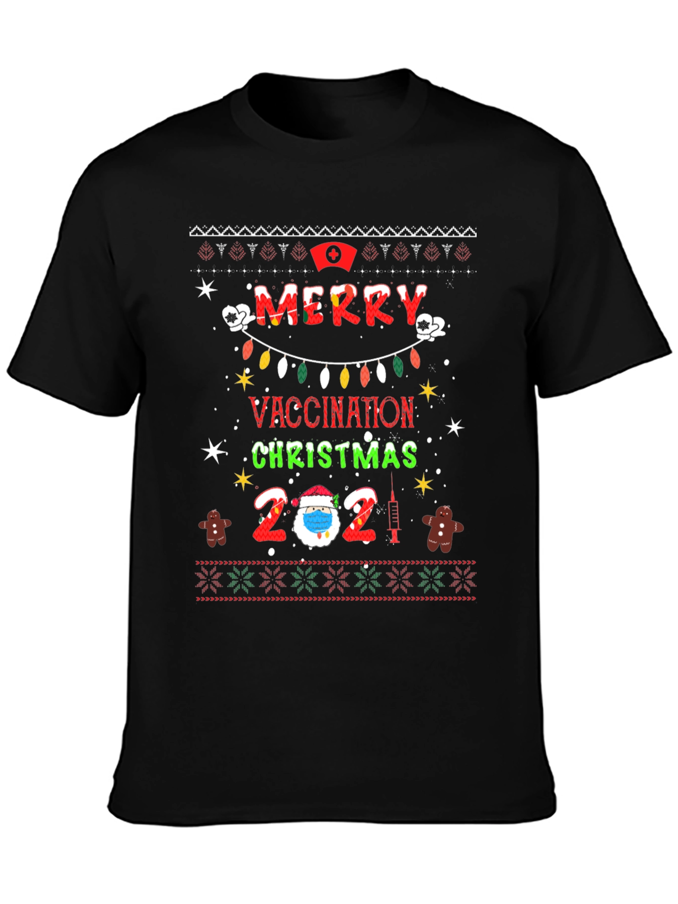 Merry Vaccination Christmas 2021 T-Shirt