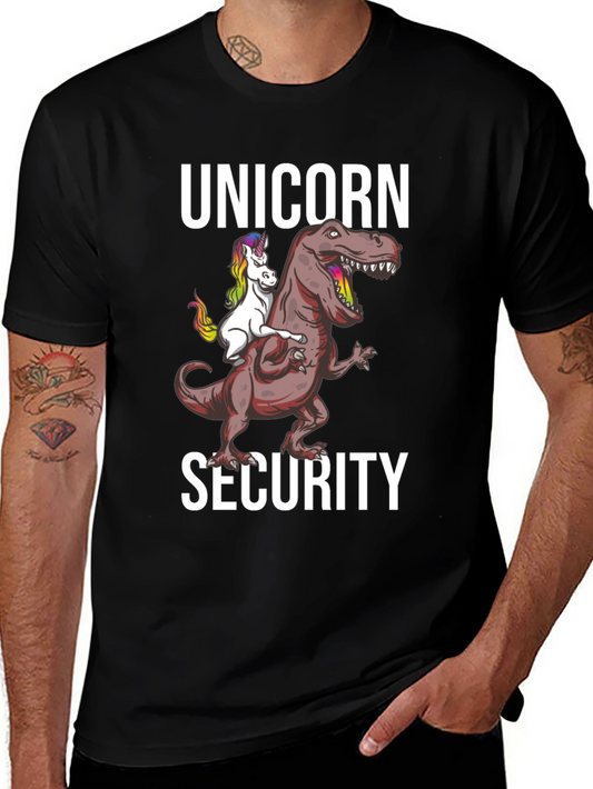 Unicorn Security T-Shirt - Dino Rider Tee