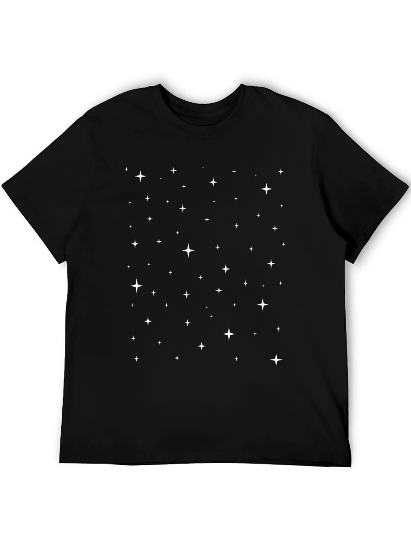 Starry Night Black T-Shirt - Cosmic Style