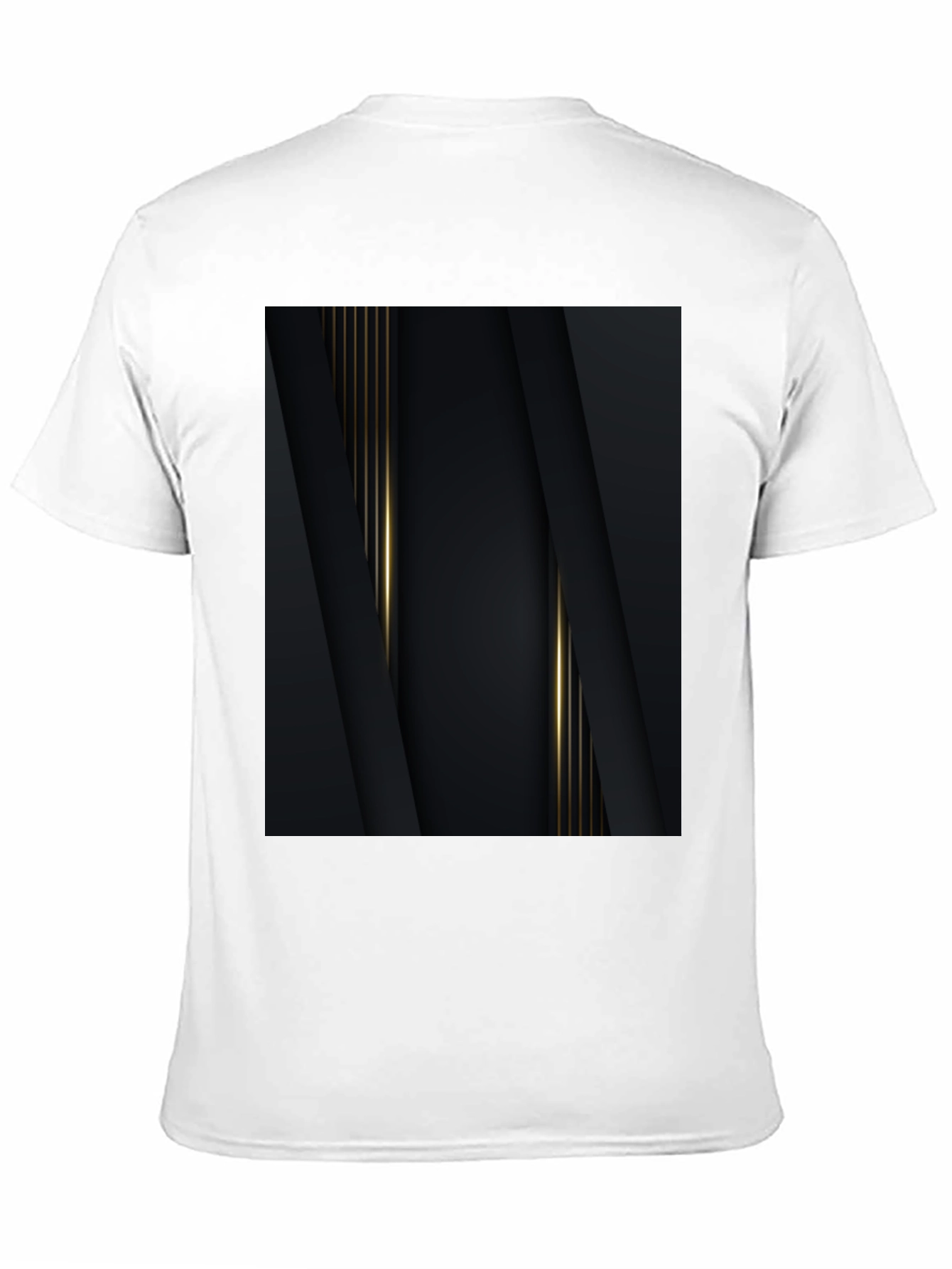 Elegant Black & Gold Abstract Design Tee