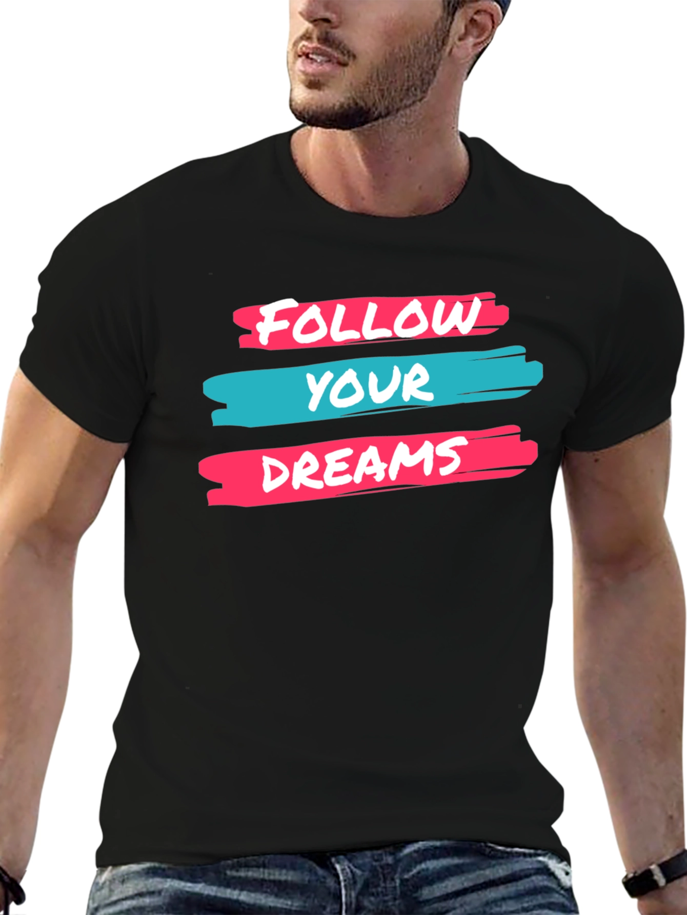 Follow Your Dreams Graphic Tee - Black