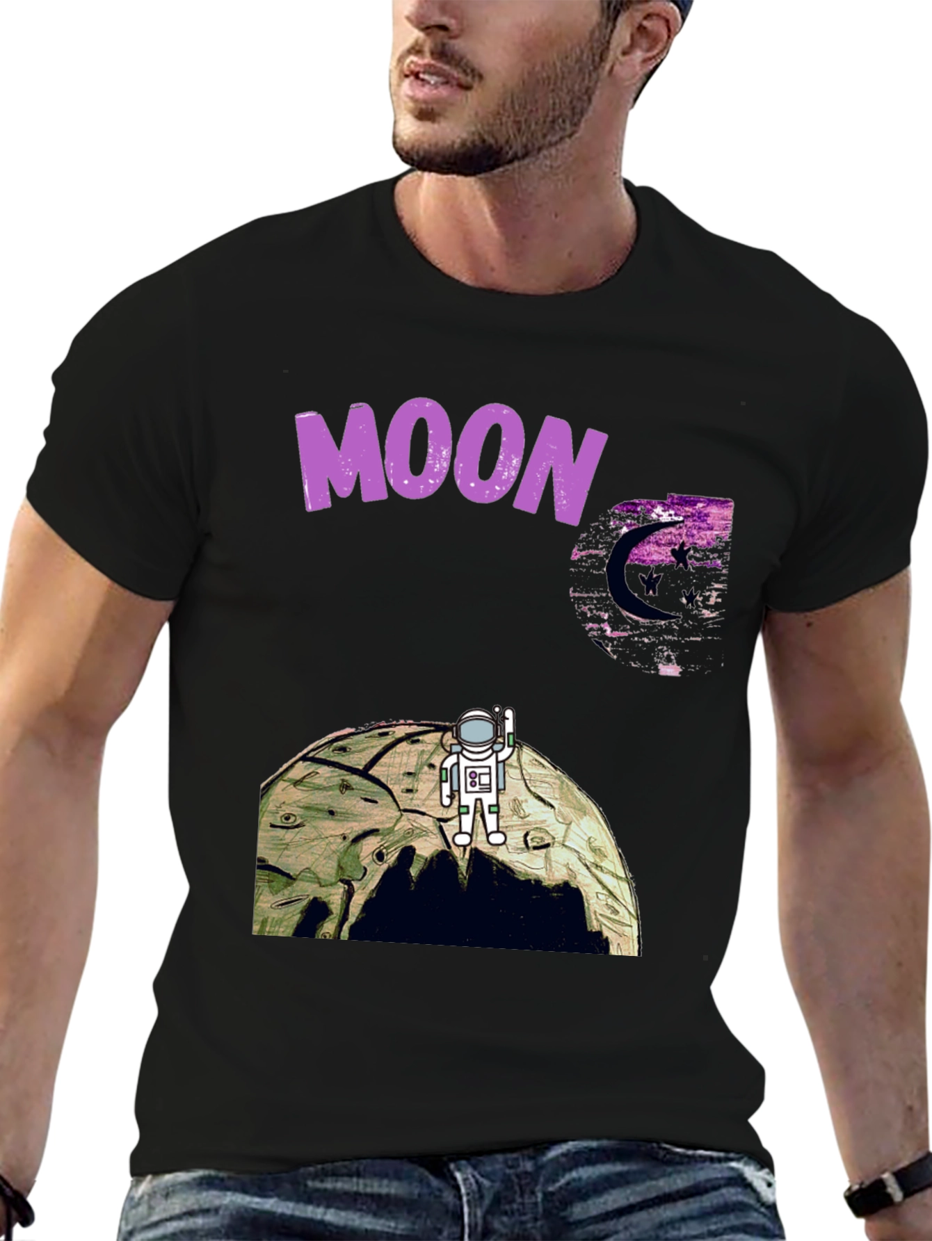 Moon Landing T-Shirt - Astronaut Graphic Tee