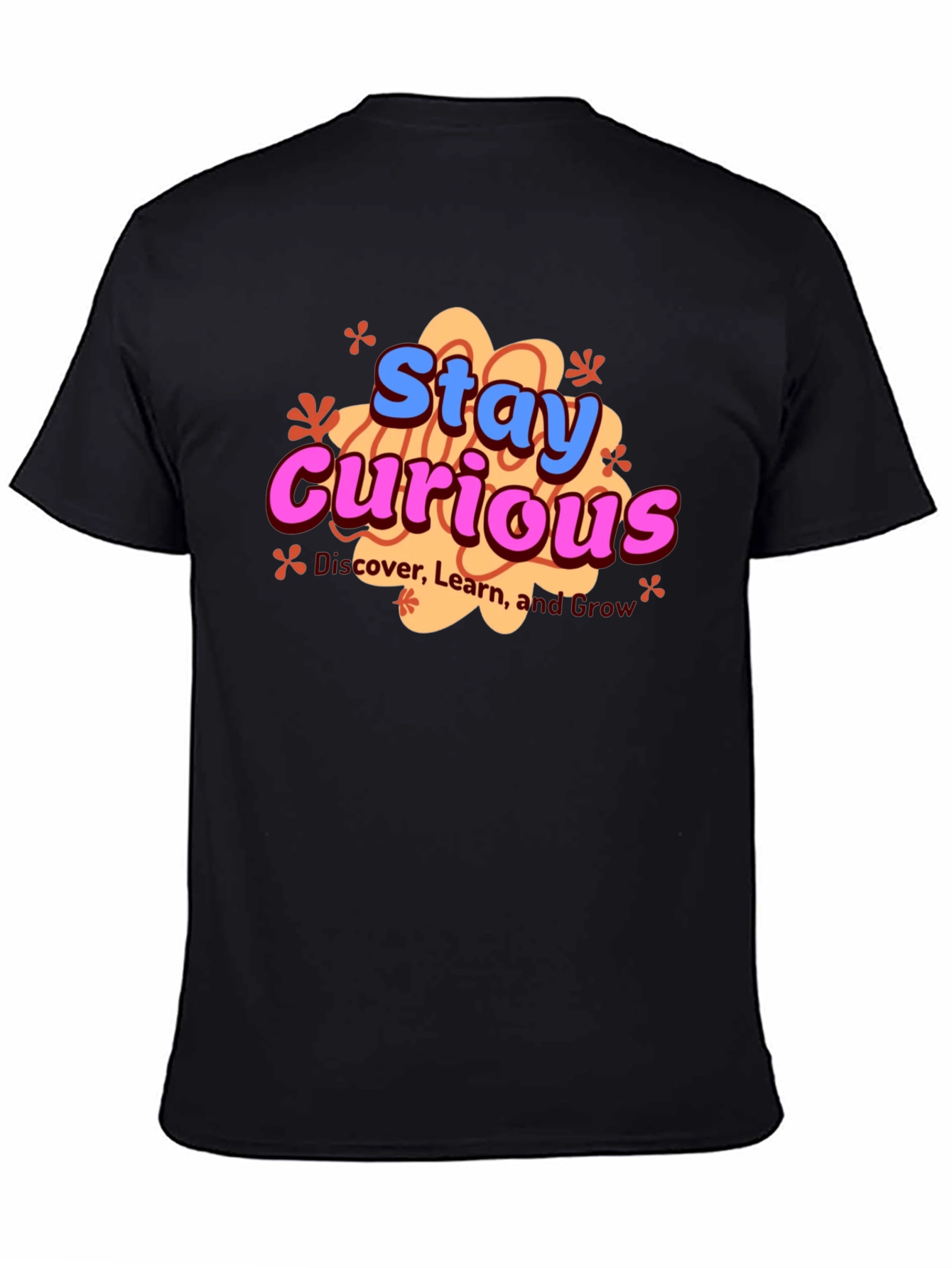 Stay Curious Graphic Tee - Unisex Black T-Shirt