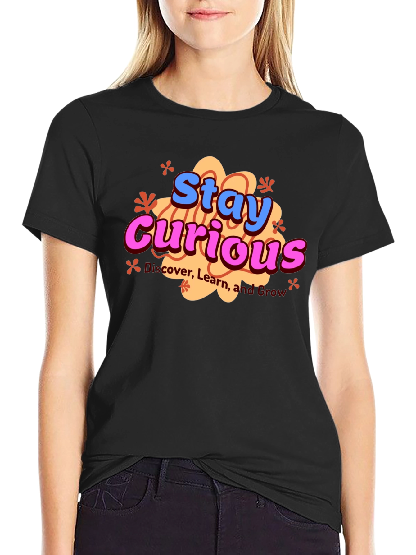 Stay Curious Graphic Tee - Unisex Black T-Shirt