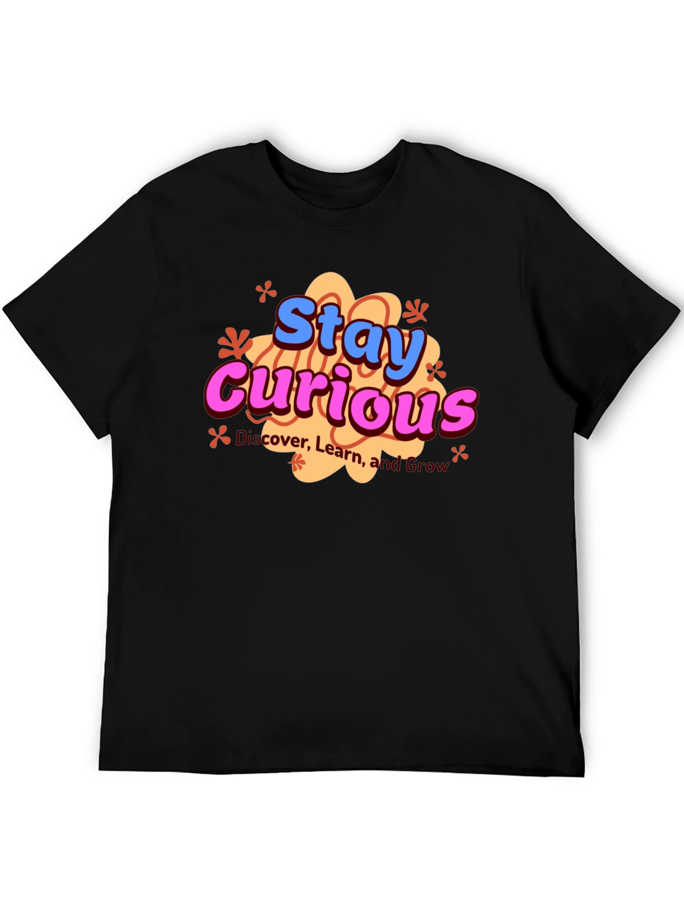 Stay Curious Graphic Tee - Unisex Black T-Shirt