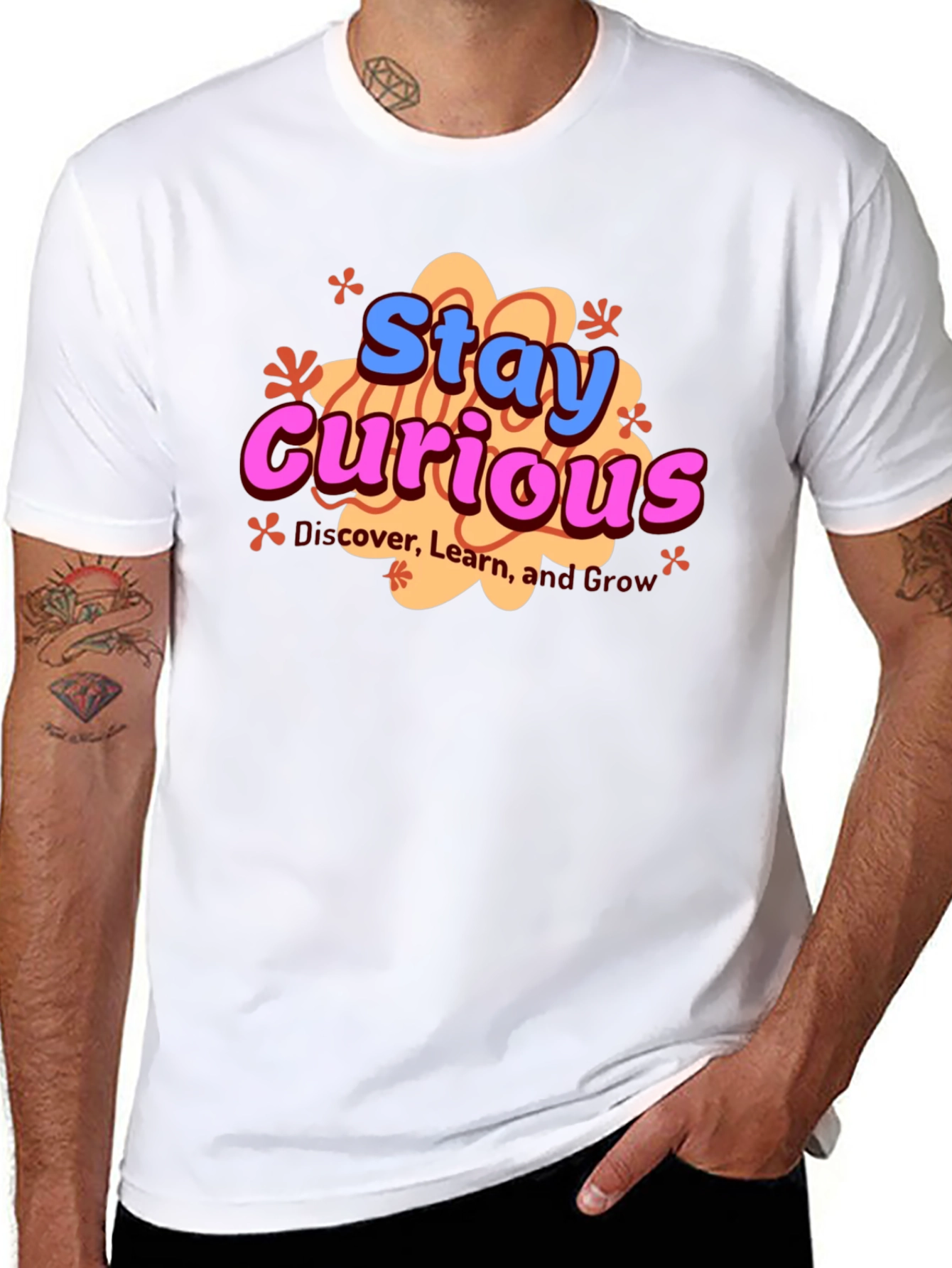 Stay Curious Graphic Tee - Unisex Black T-Shirt