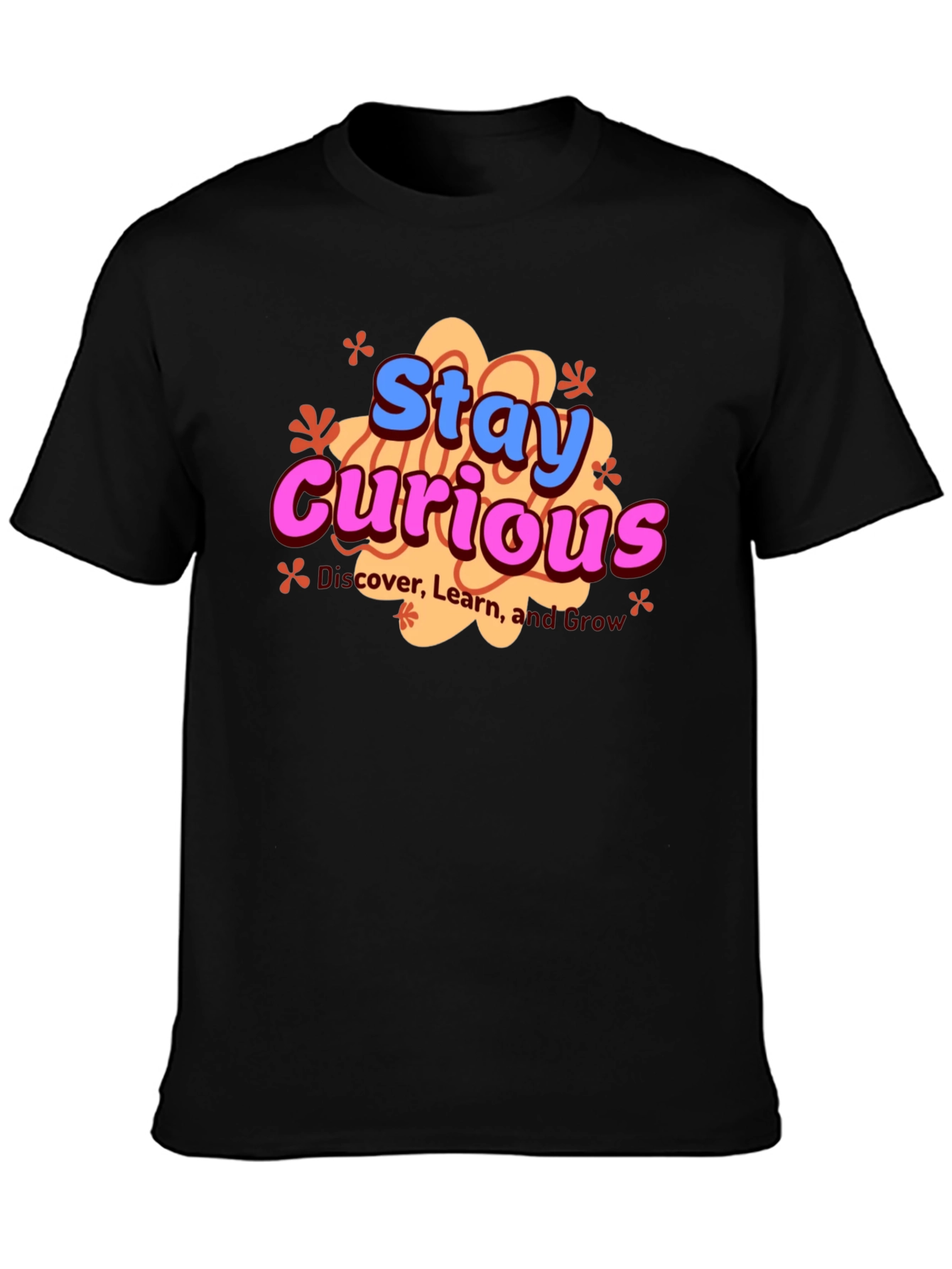 Stay Curious Graphic Tee - Unisex Black T-Shirt