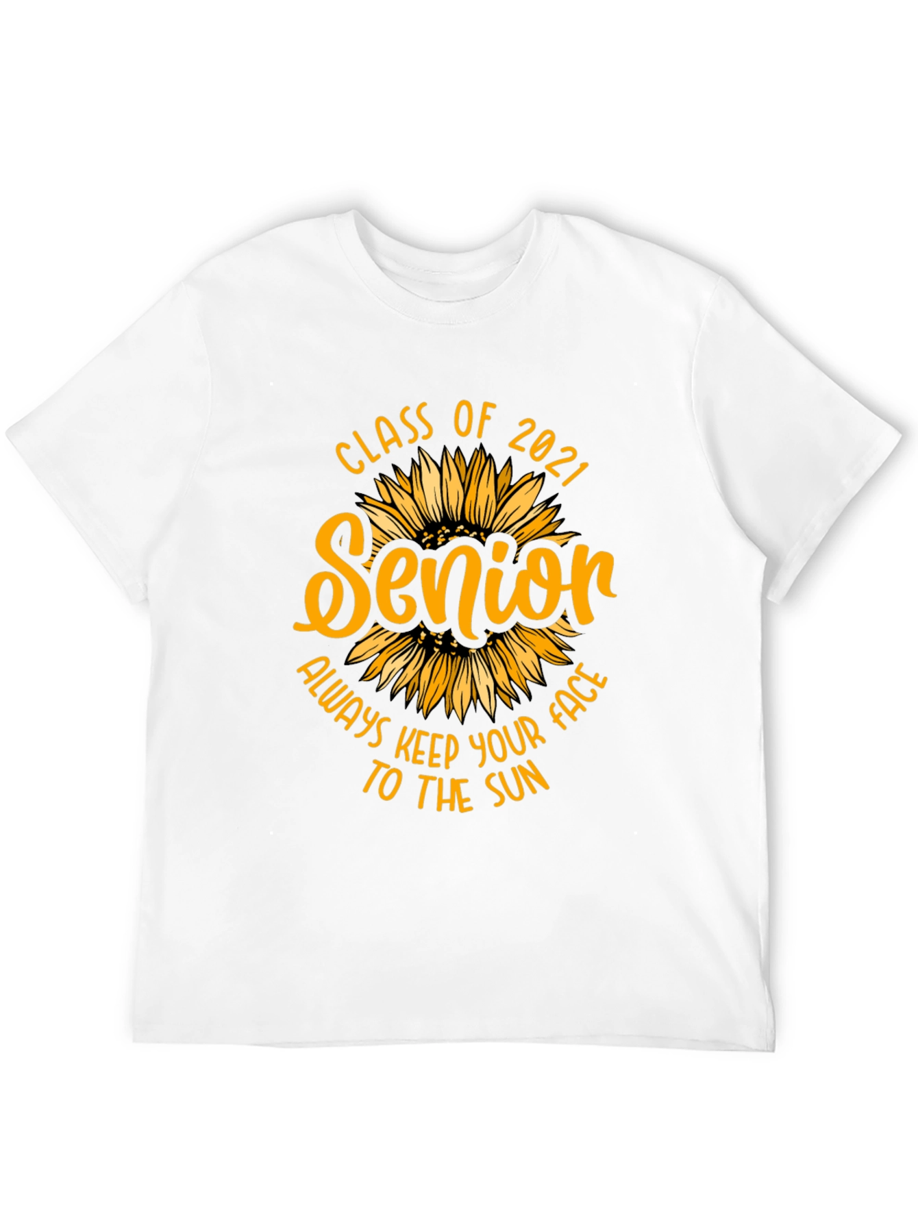 Senior 2021 Sunflower Graphic T-Shirt