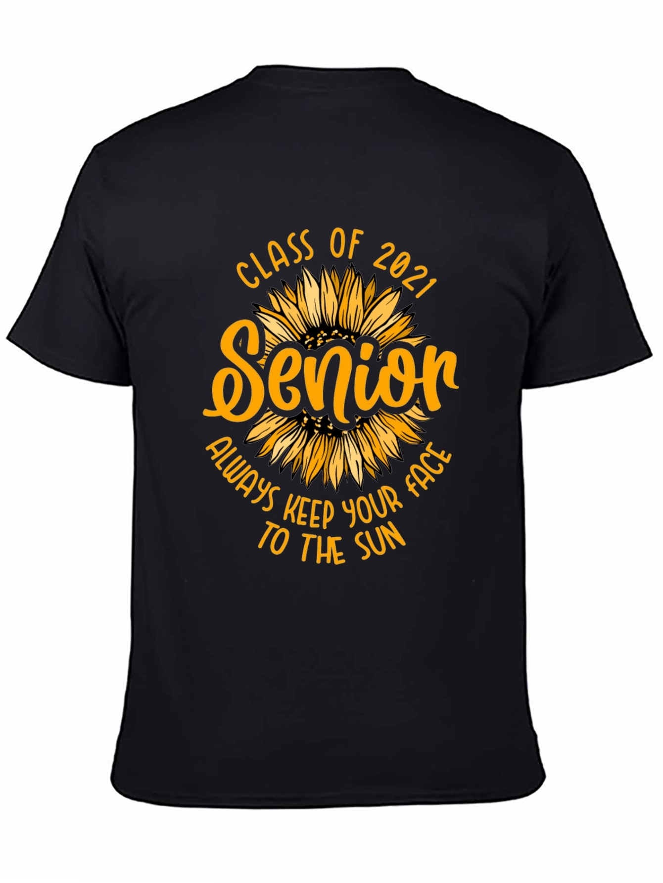Senior 2021 Sunflower Graphic T-Shirt