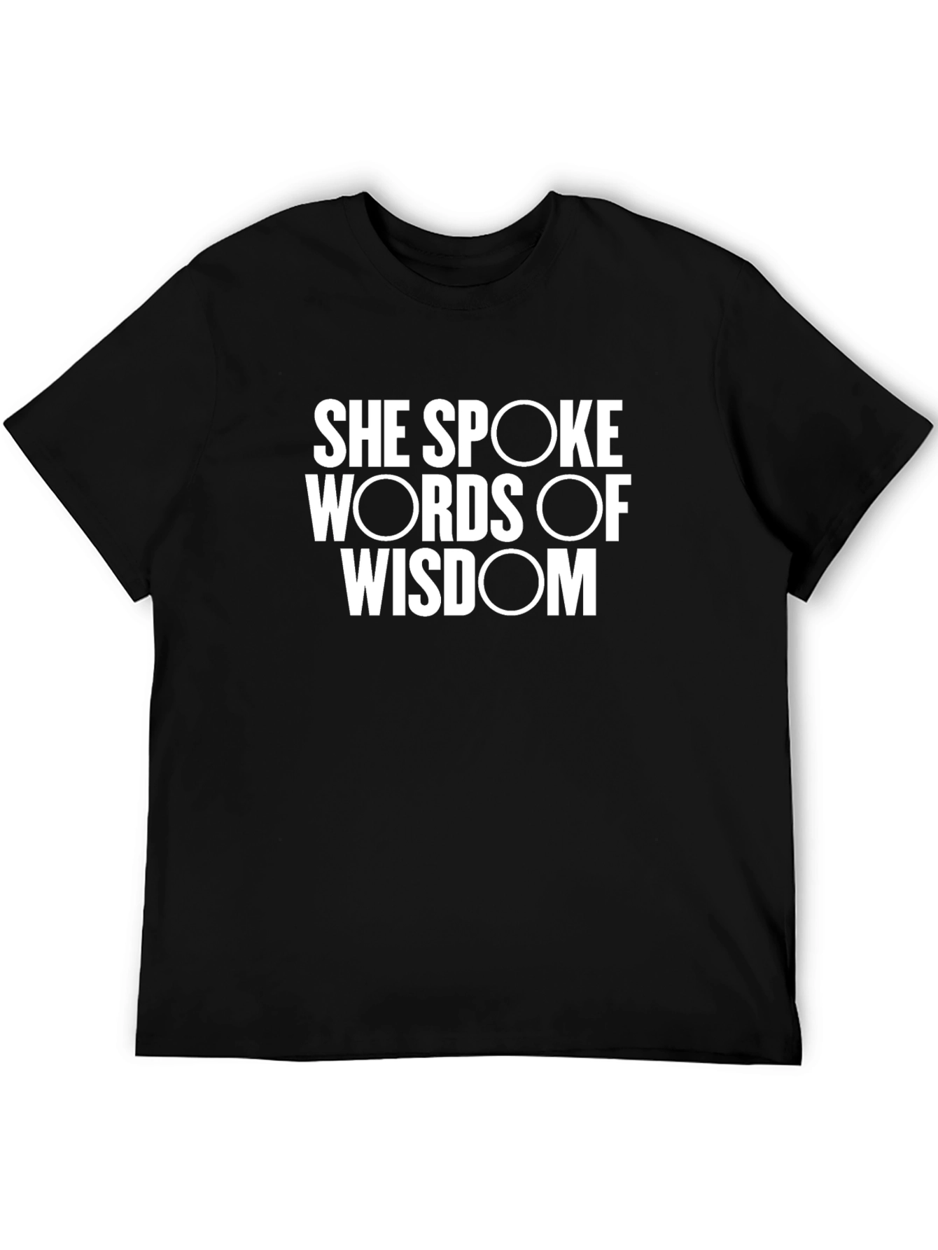 Wisdom Spoken Graphic Tee - Black