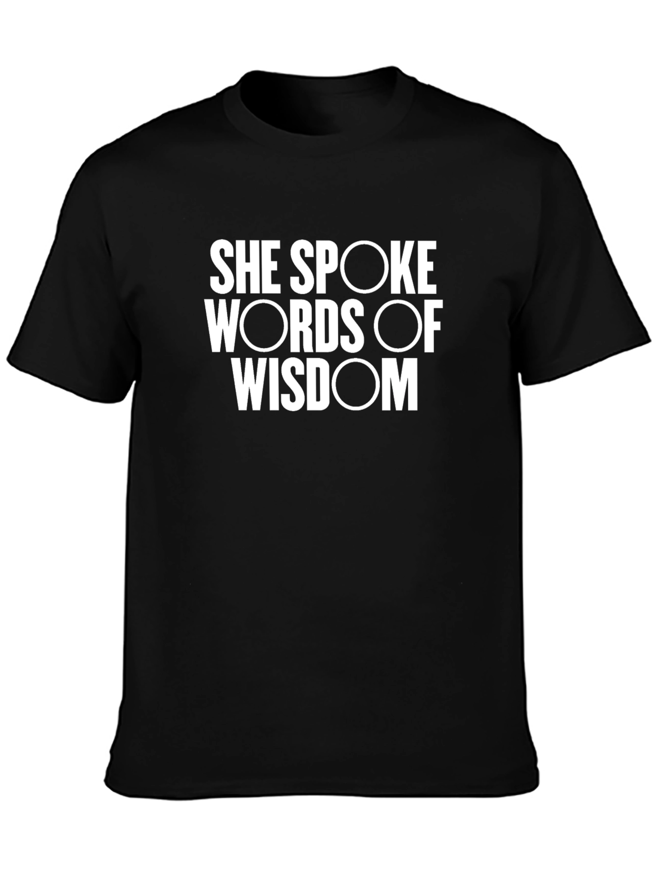 Wisdom Spoken Graphic Tee - Black