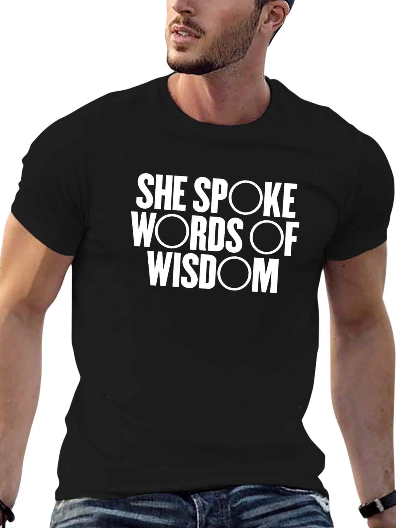 Wisdom Spoken Graphic Tee - Black