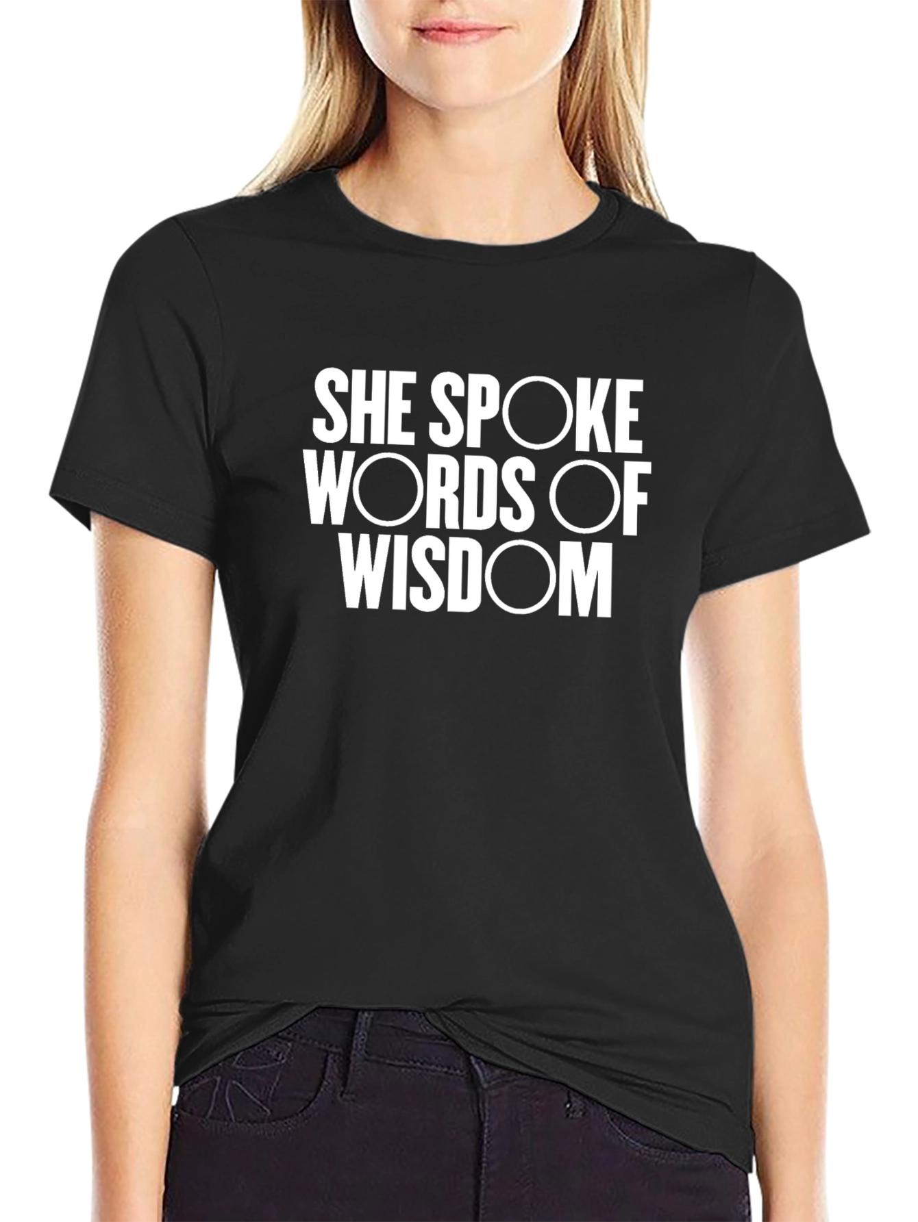 Wisdom Spoken Graphic Tee - Black